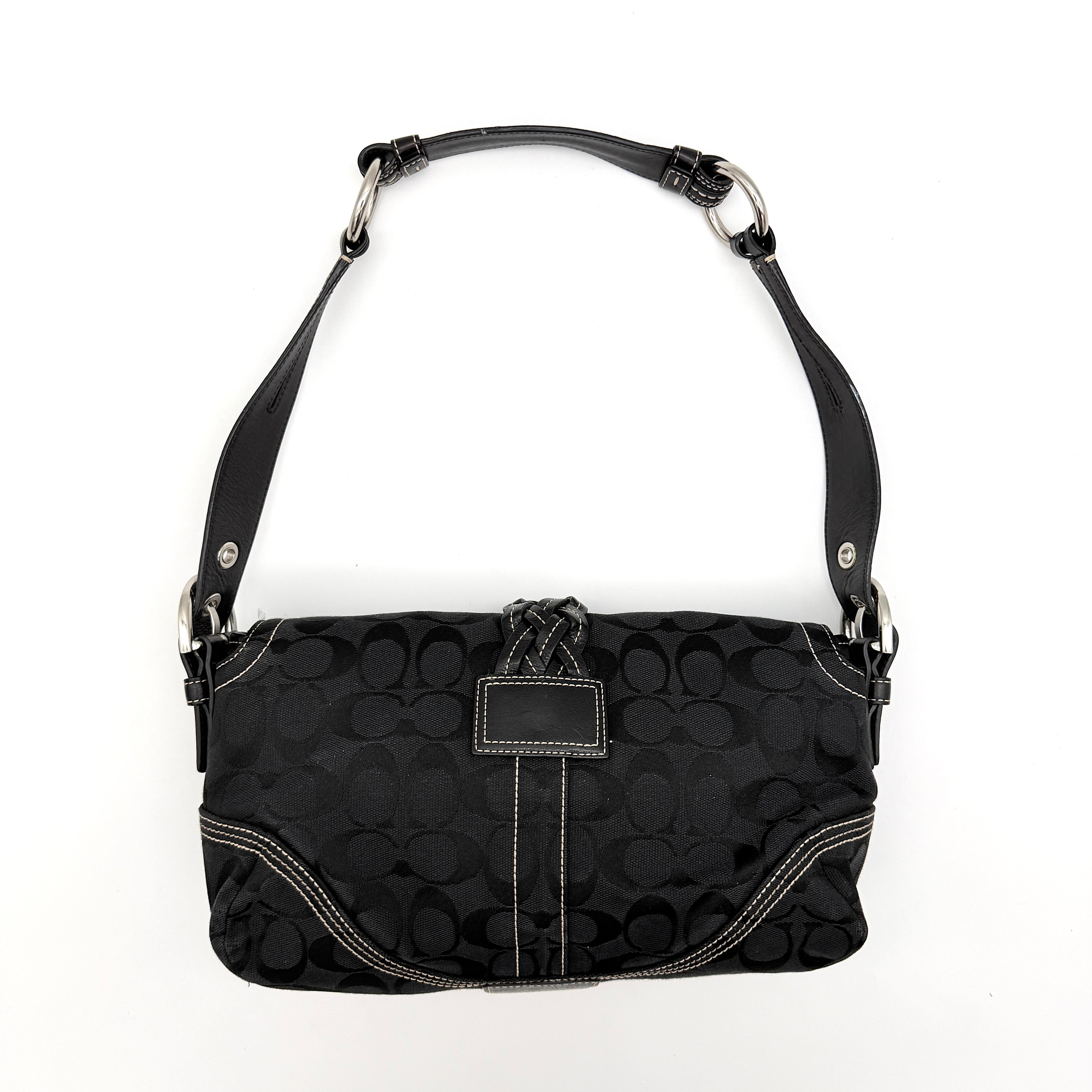 Coach Y2K Signature Soho Buckle Shoulder Bag Black