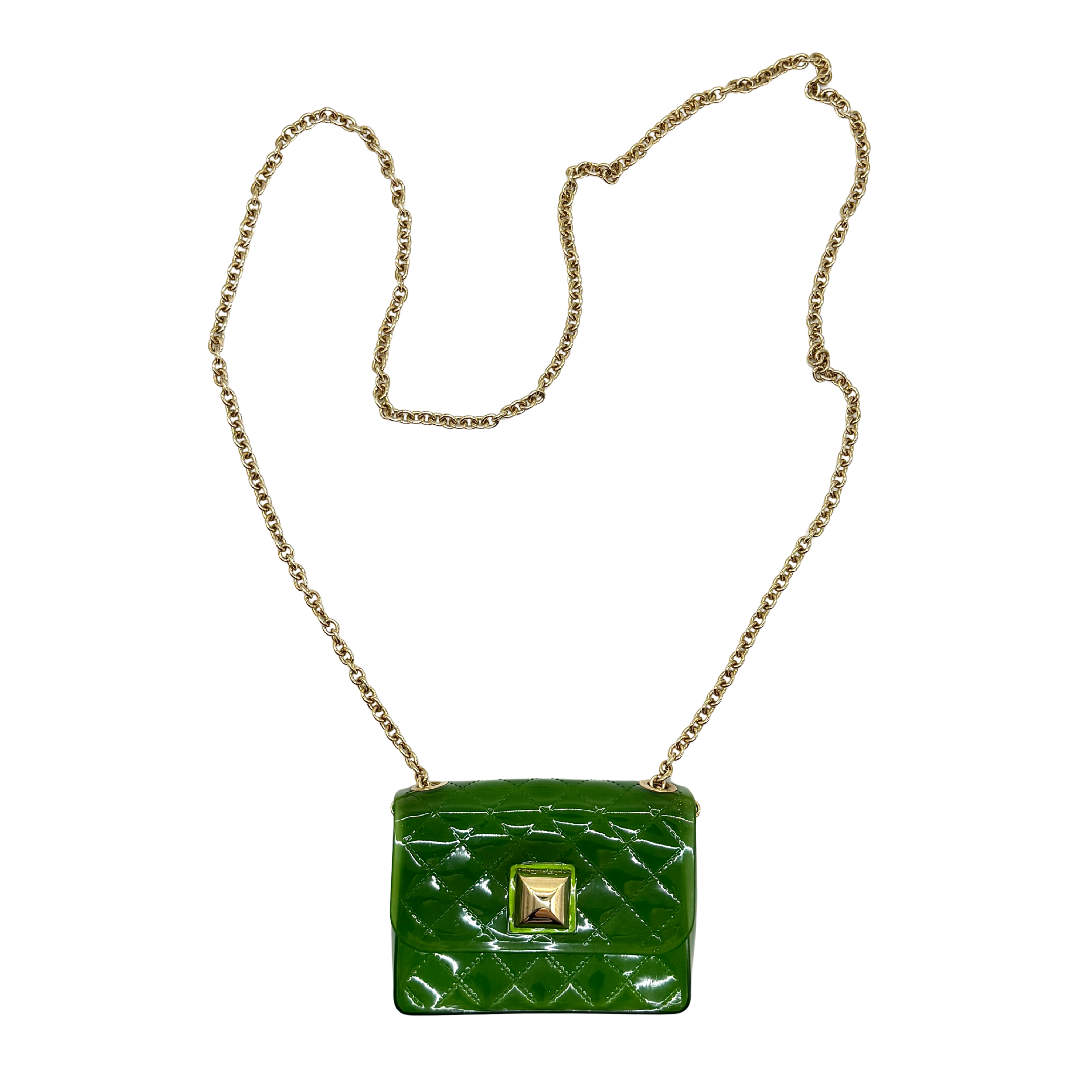 Herve Guyel Jelly Mini Crossbody Bag Green