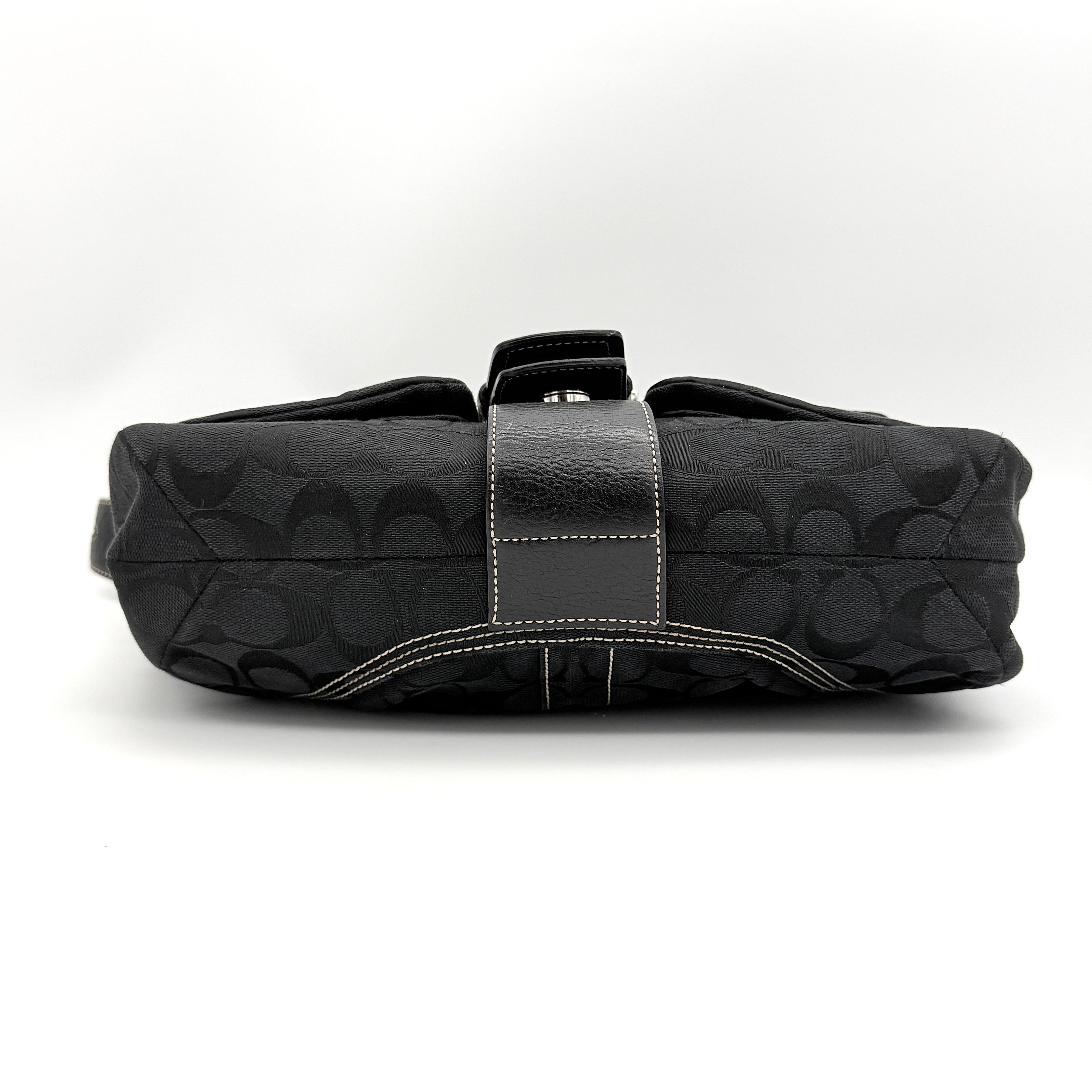 Coach Y2K Signature Soho Buckle Shoulder Bag Black