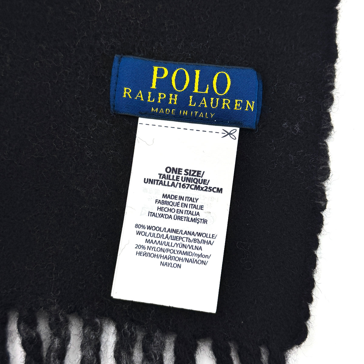 Polo Ralph Lauren Reversible Buffalo Check Scarf Grey/Black