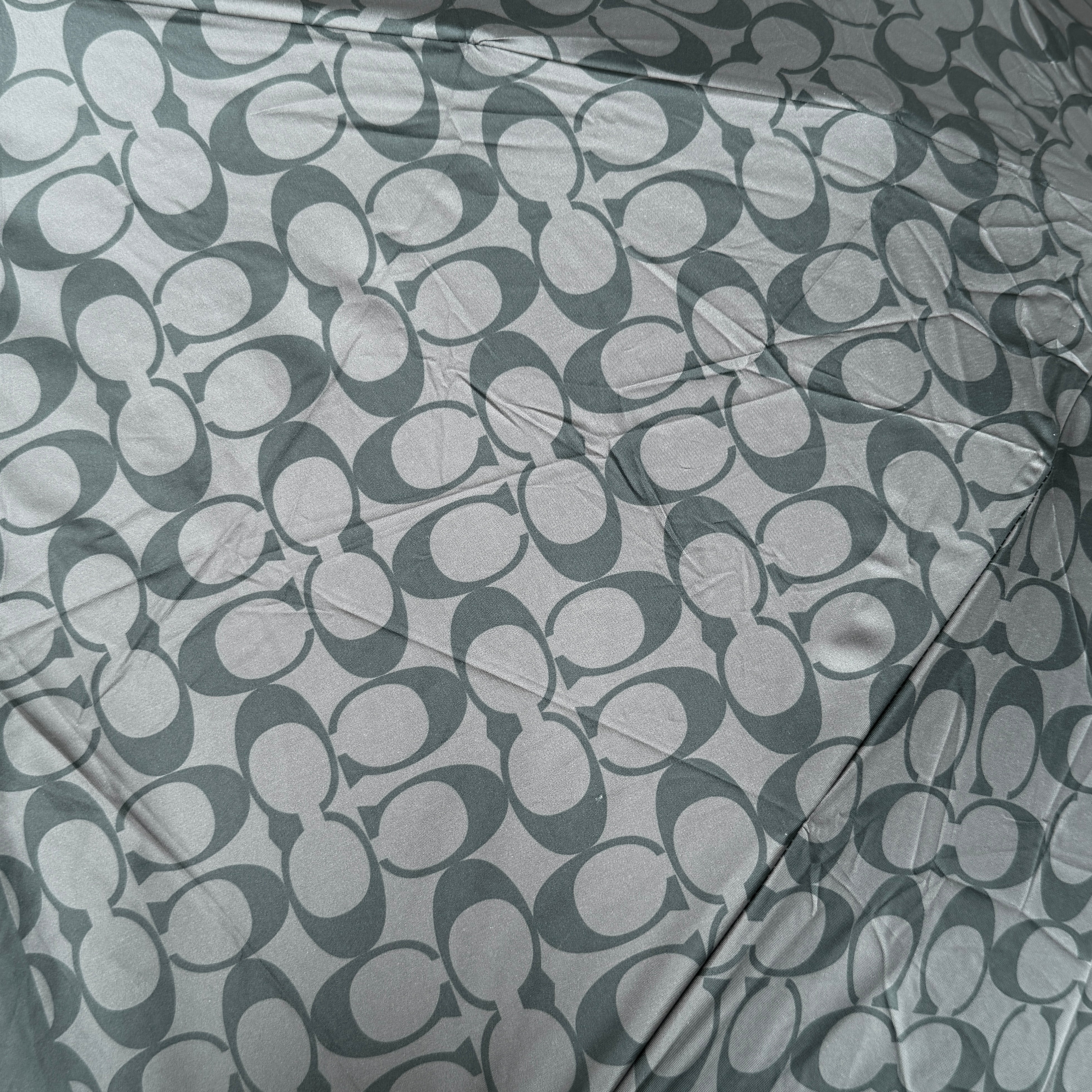 Coach Signature UV Protection Umbrella Grey/Black