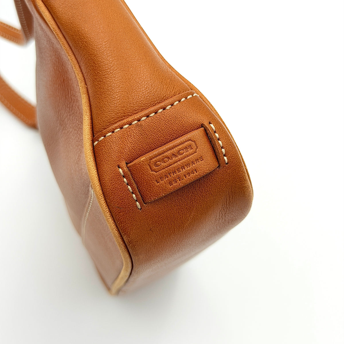Coach Y2K Demi Leather Shoulder Bag Brown