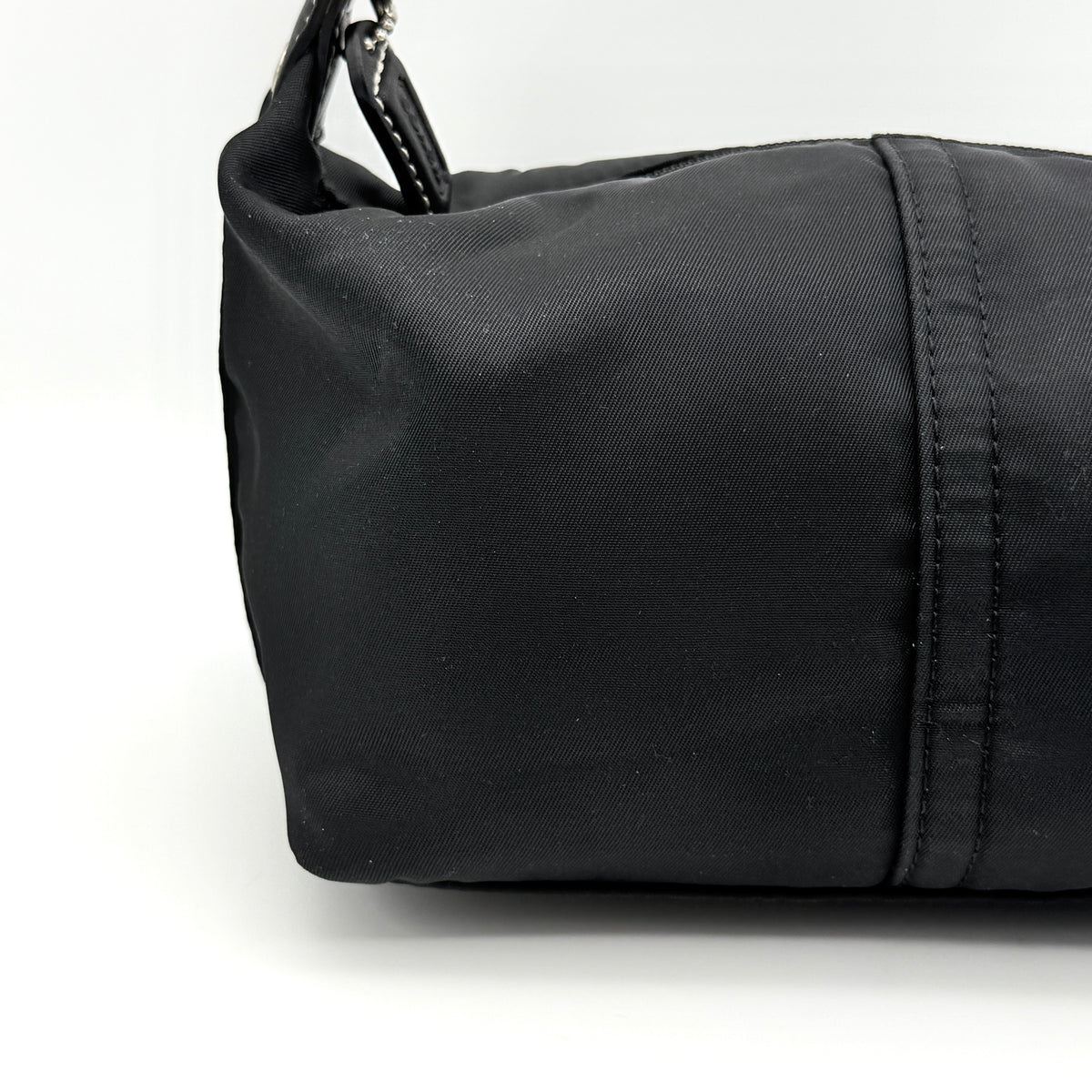 Coach Nylon Mini Shoulder Bag Black