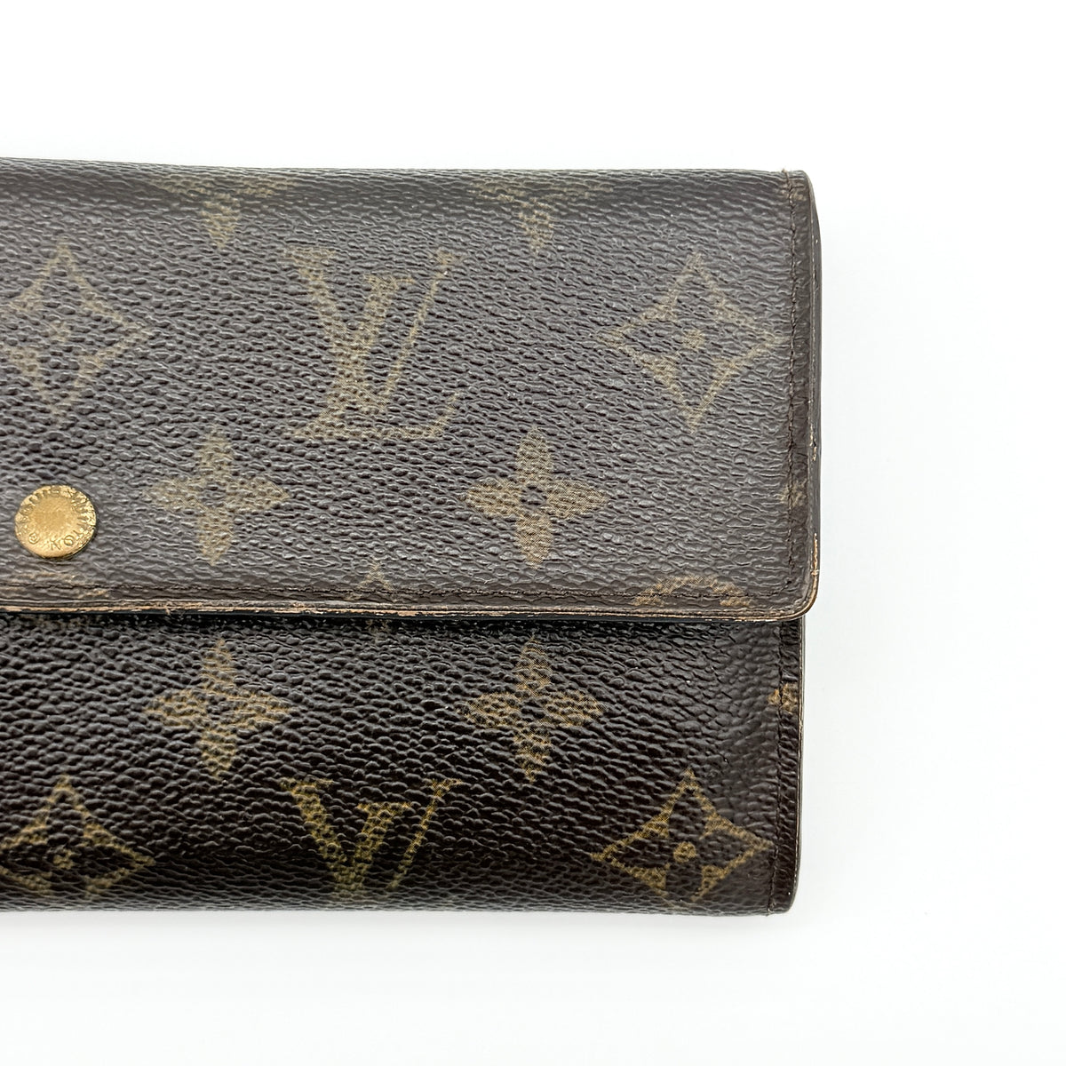 Louis Vuitton Monogram Sarah Long Wallet Brown
