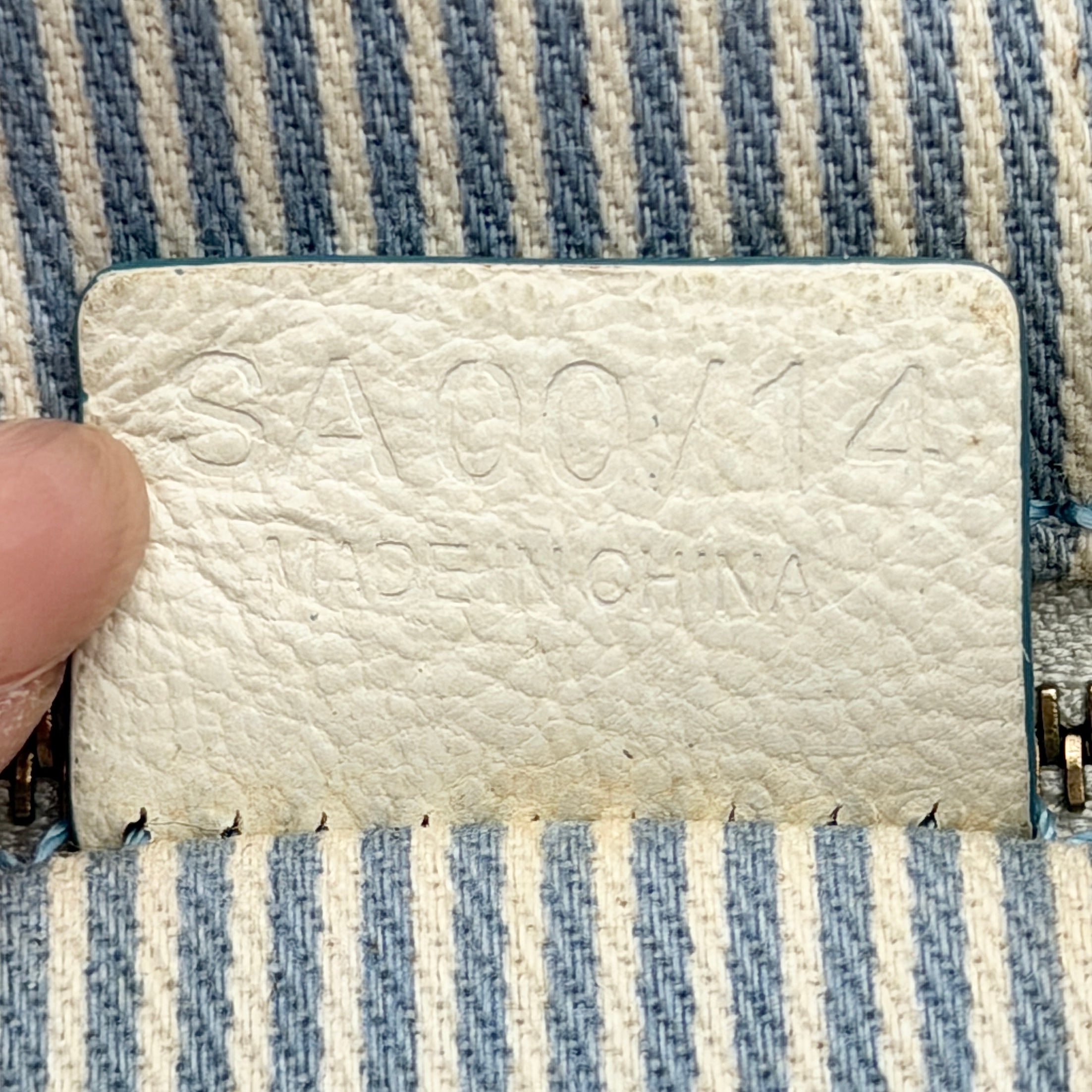 Celine C Macadam Shoulder Bag Blue/White