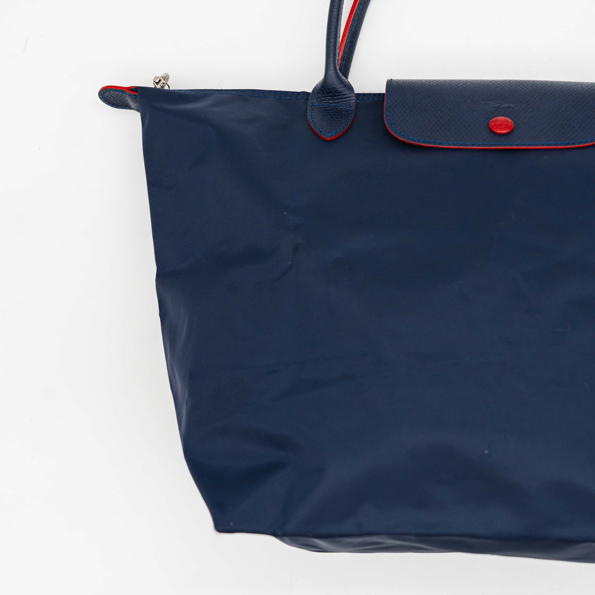 Longchamp Le Pliage Club Tote Bab Navy Blue/Red