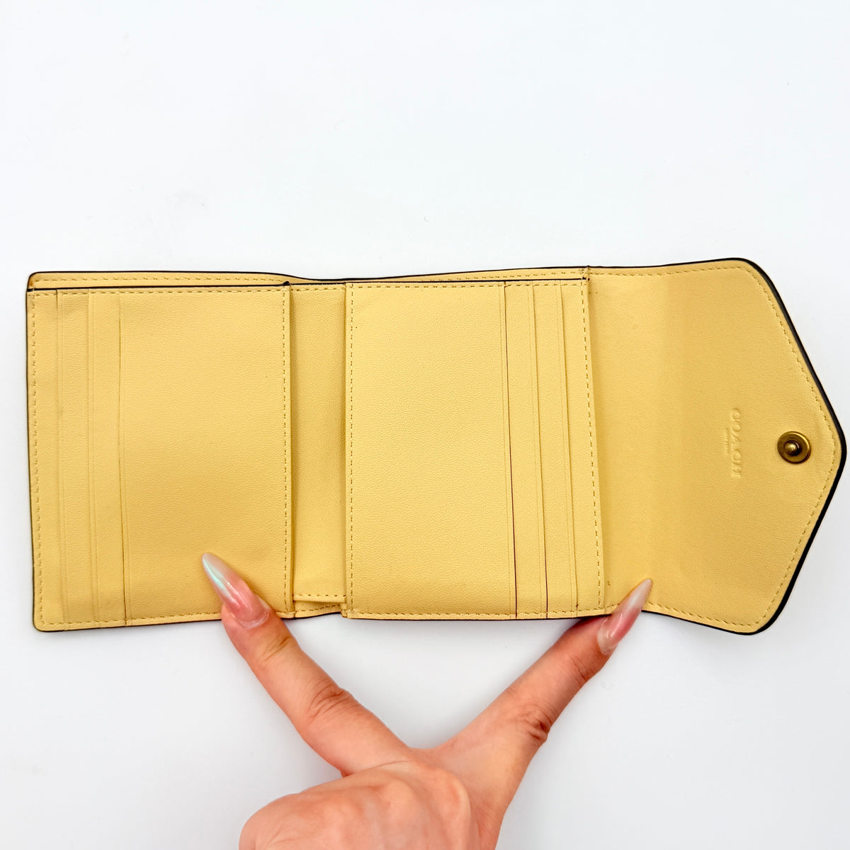 Coach Wyn Small Wallet Yellow