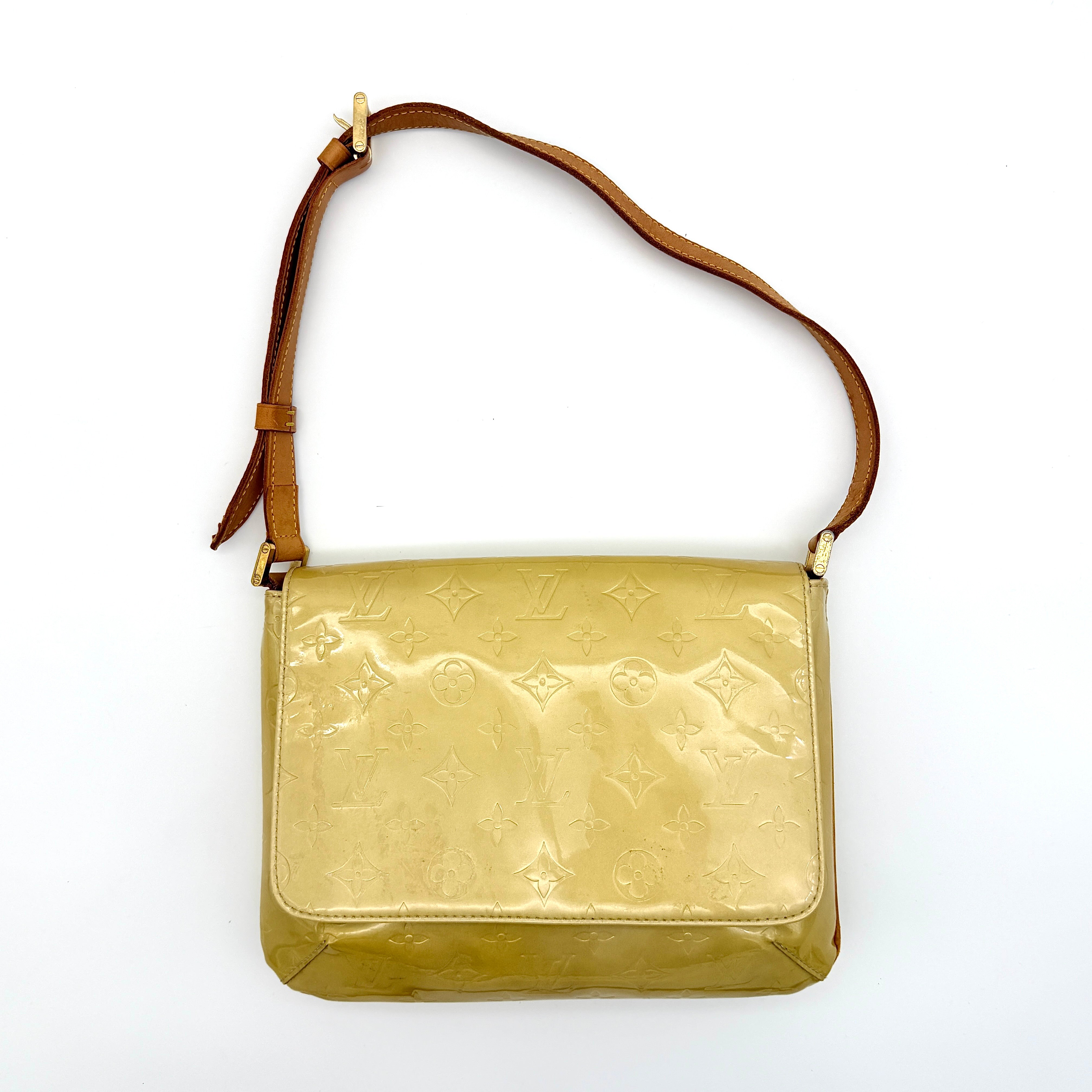 Louis Vuitton Monogram Vernis Thompson Street Bag Yellow