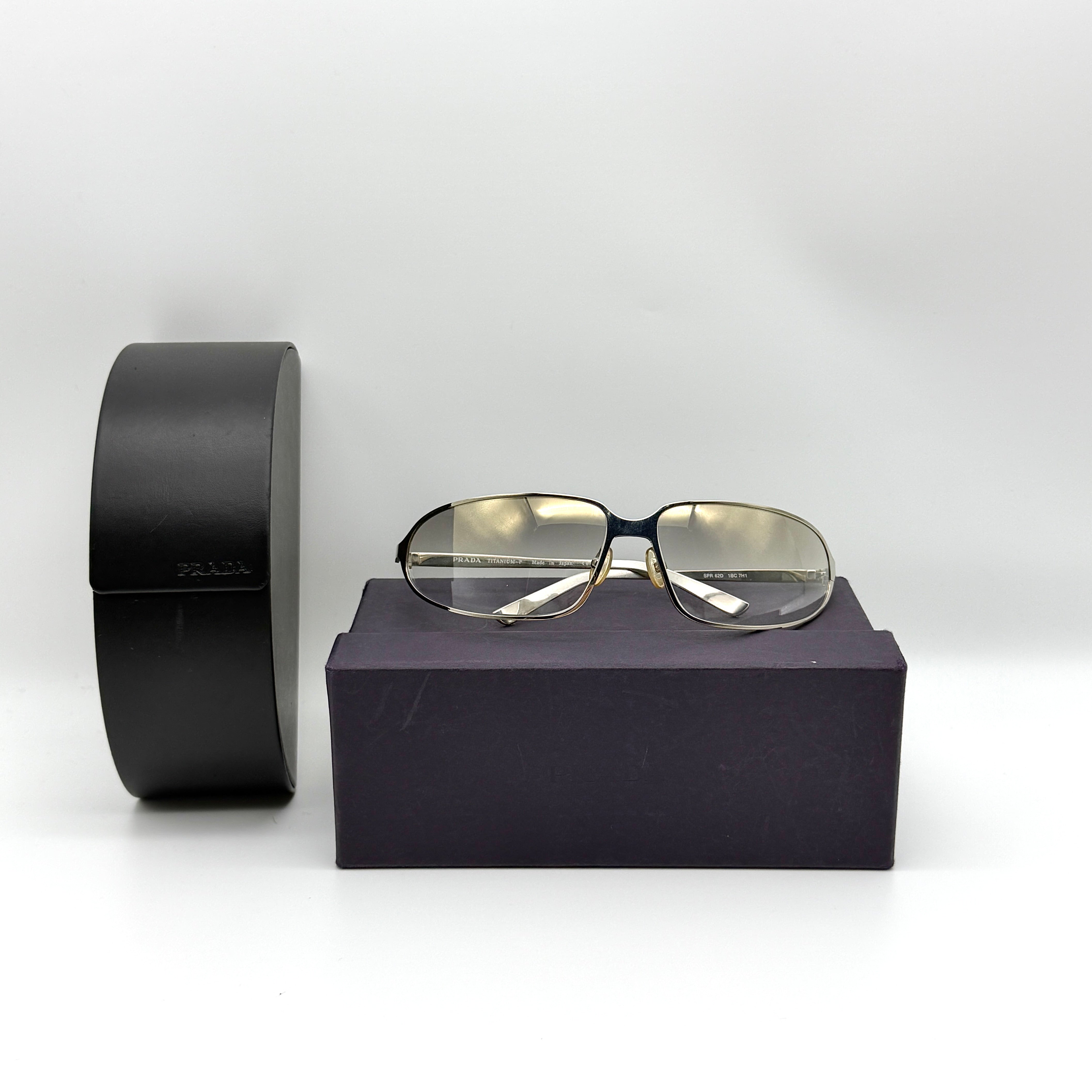 Prada Titanium Vintage Sunglasses Silver