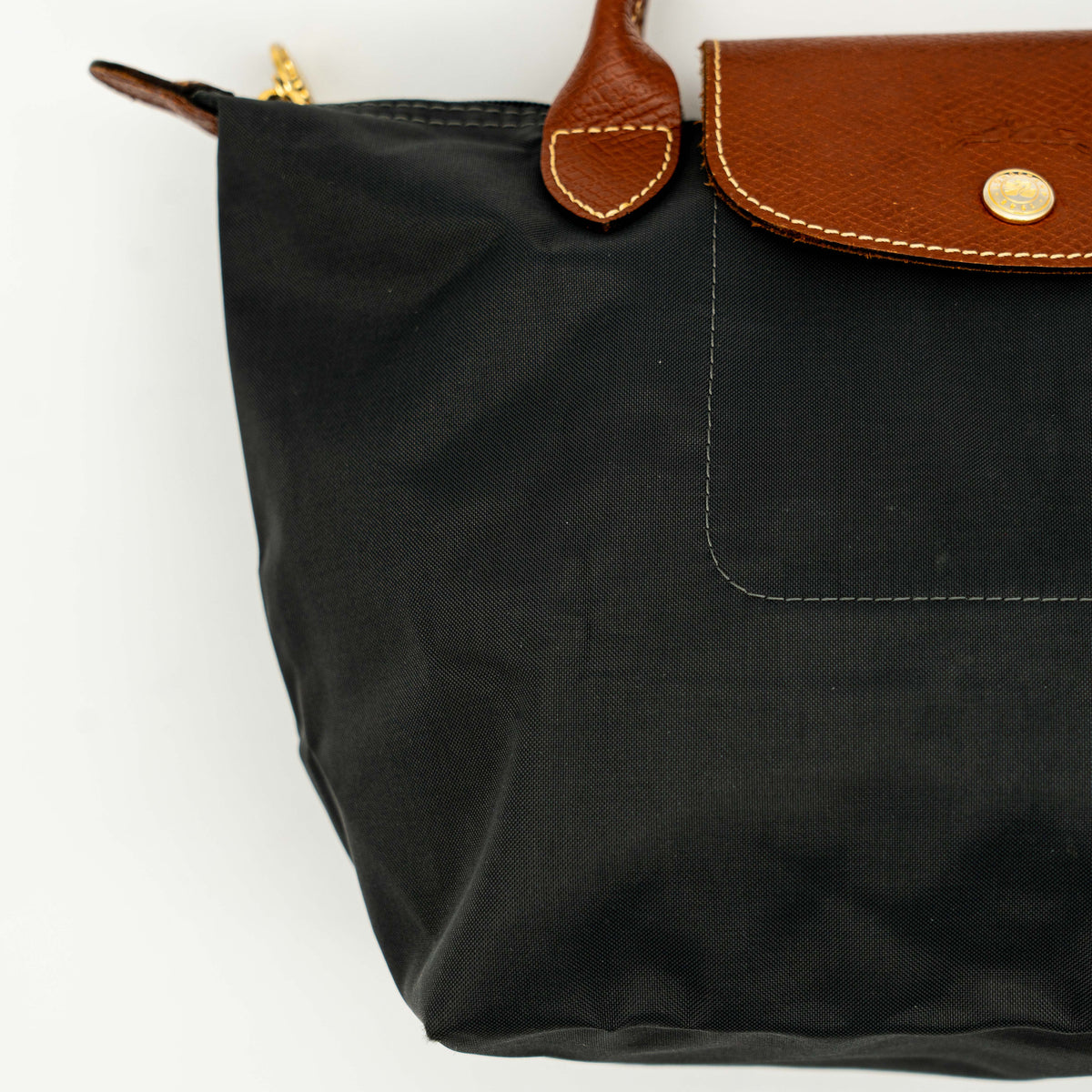 Longchamp Le Pliage Original Handbag Black/Brown