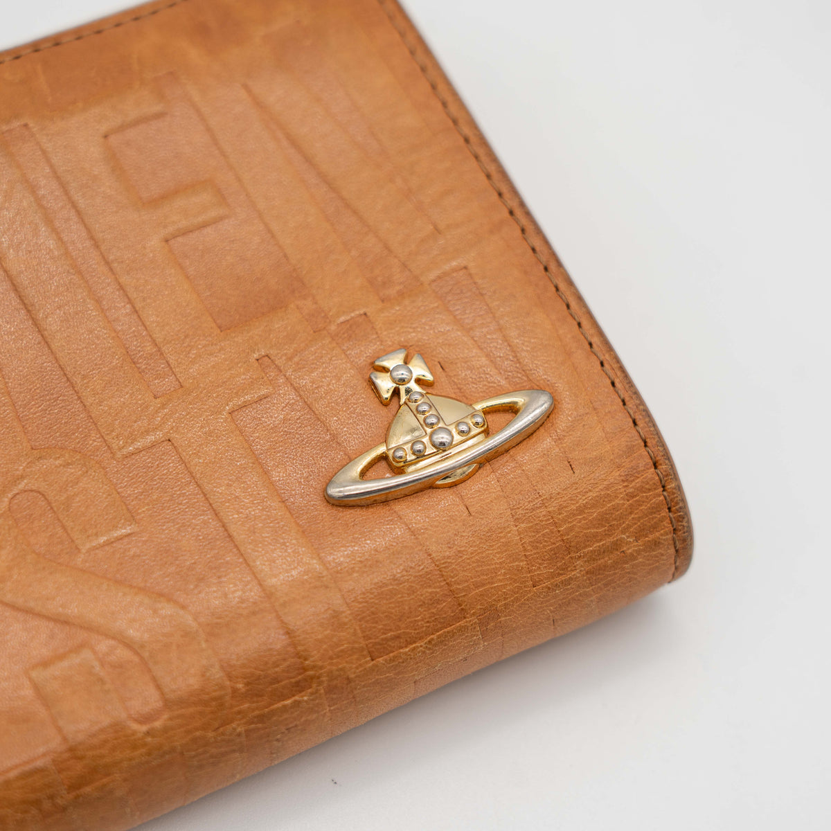 Vivienne Westwood Bridal Box Kisslock Bifold Wallet Brown