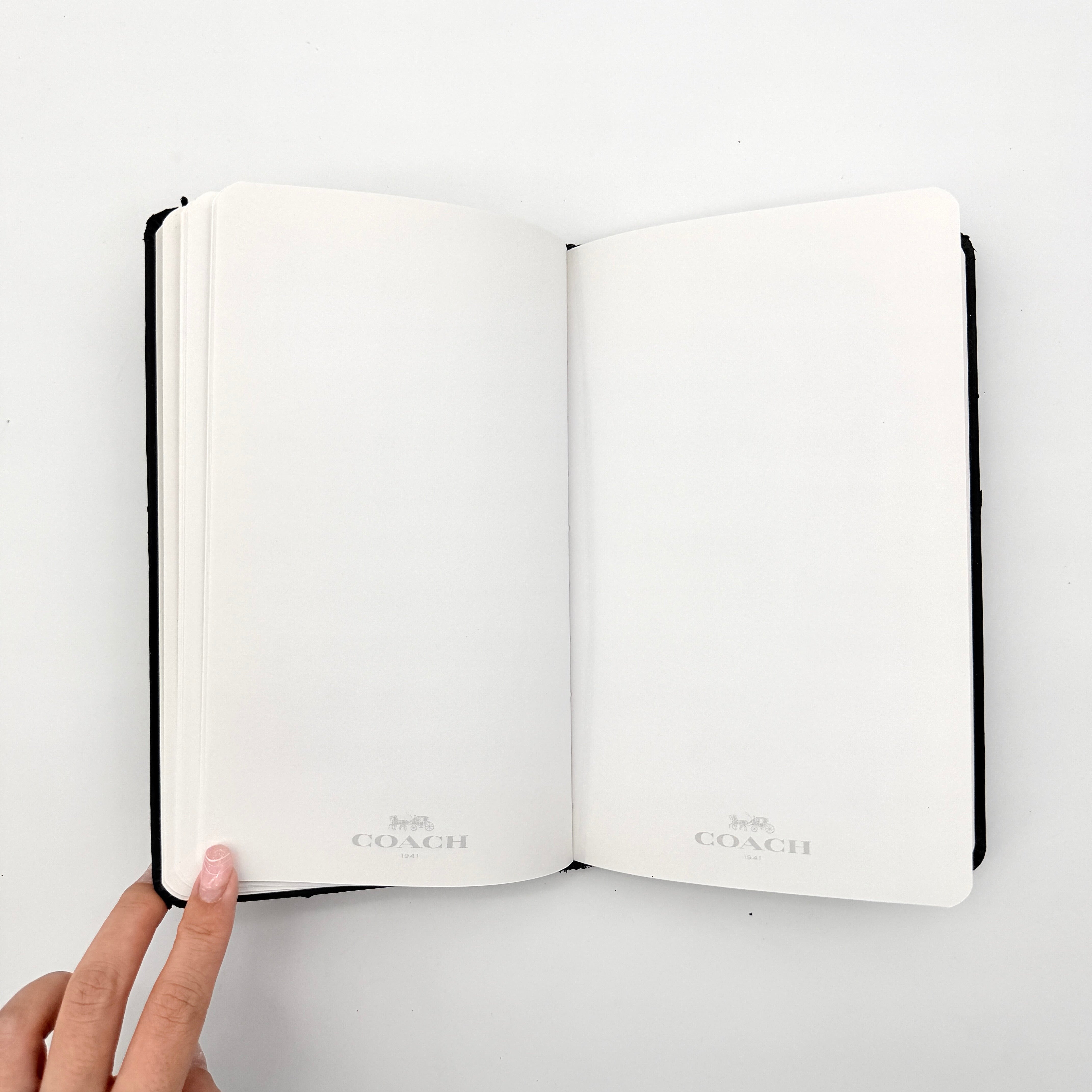 Coach 1941 Hardcover Notebook Black