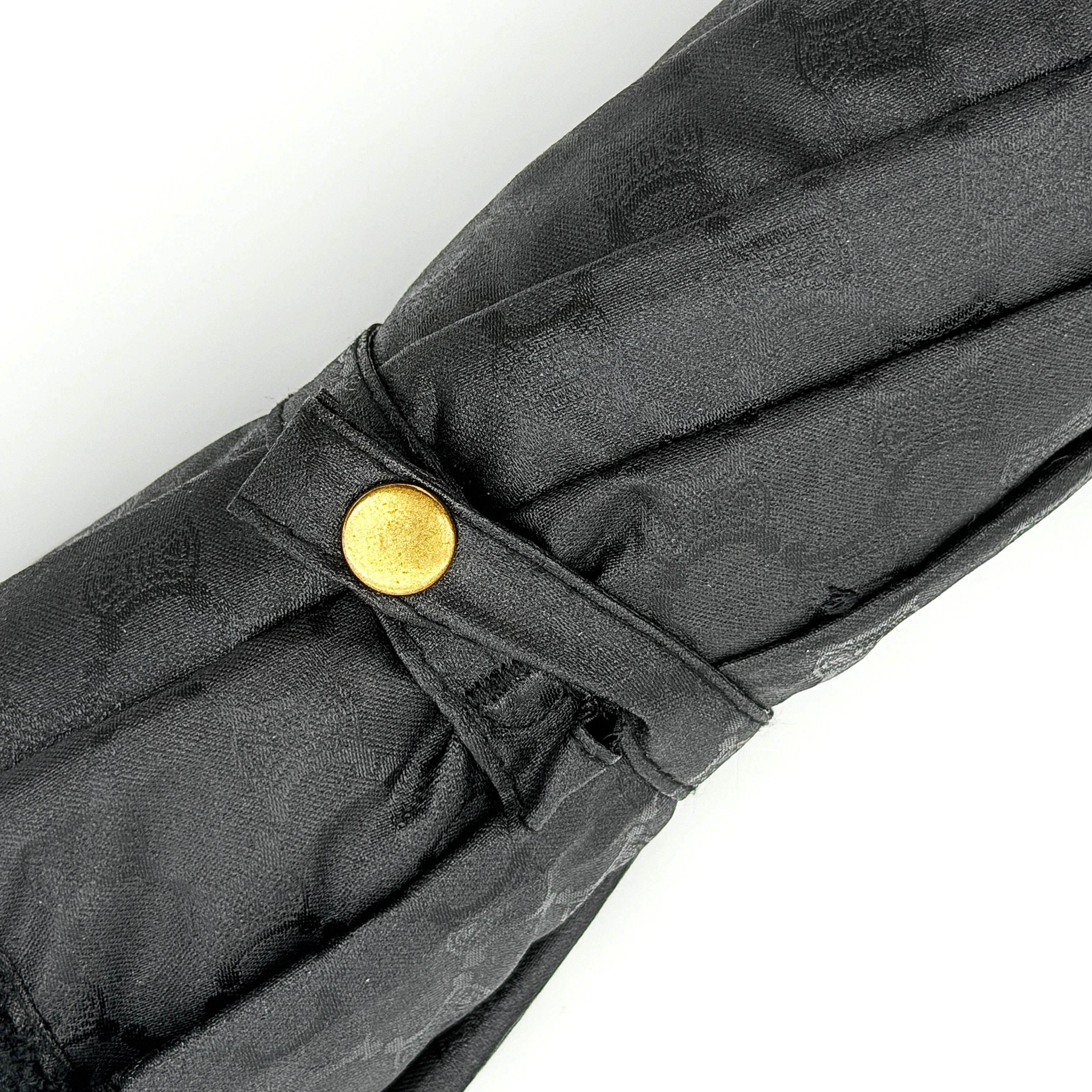 Celine Triomphe Monogram Umbrella Black