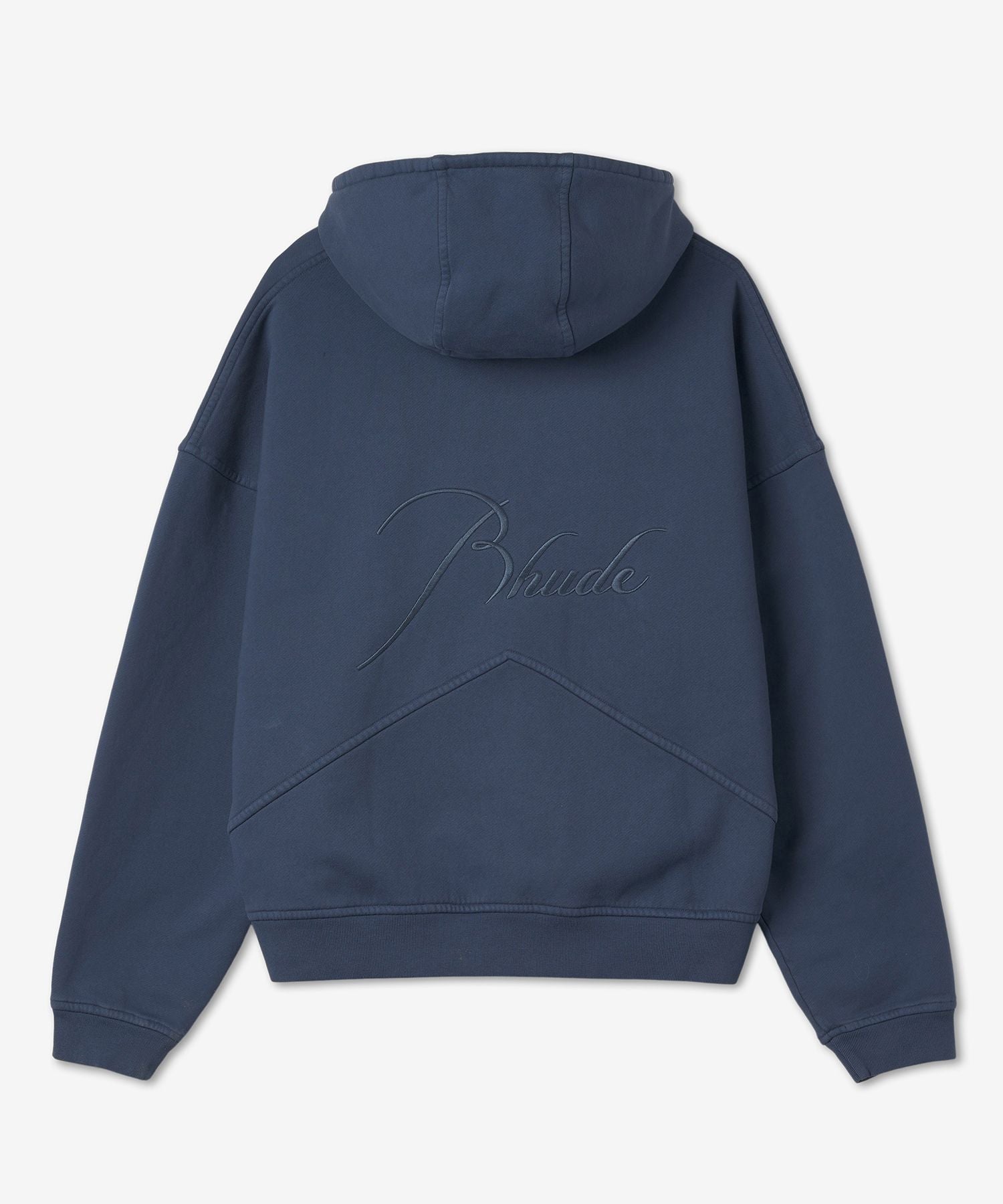 Rhude Blue Embroidered Hoodie