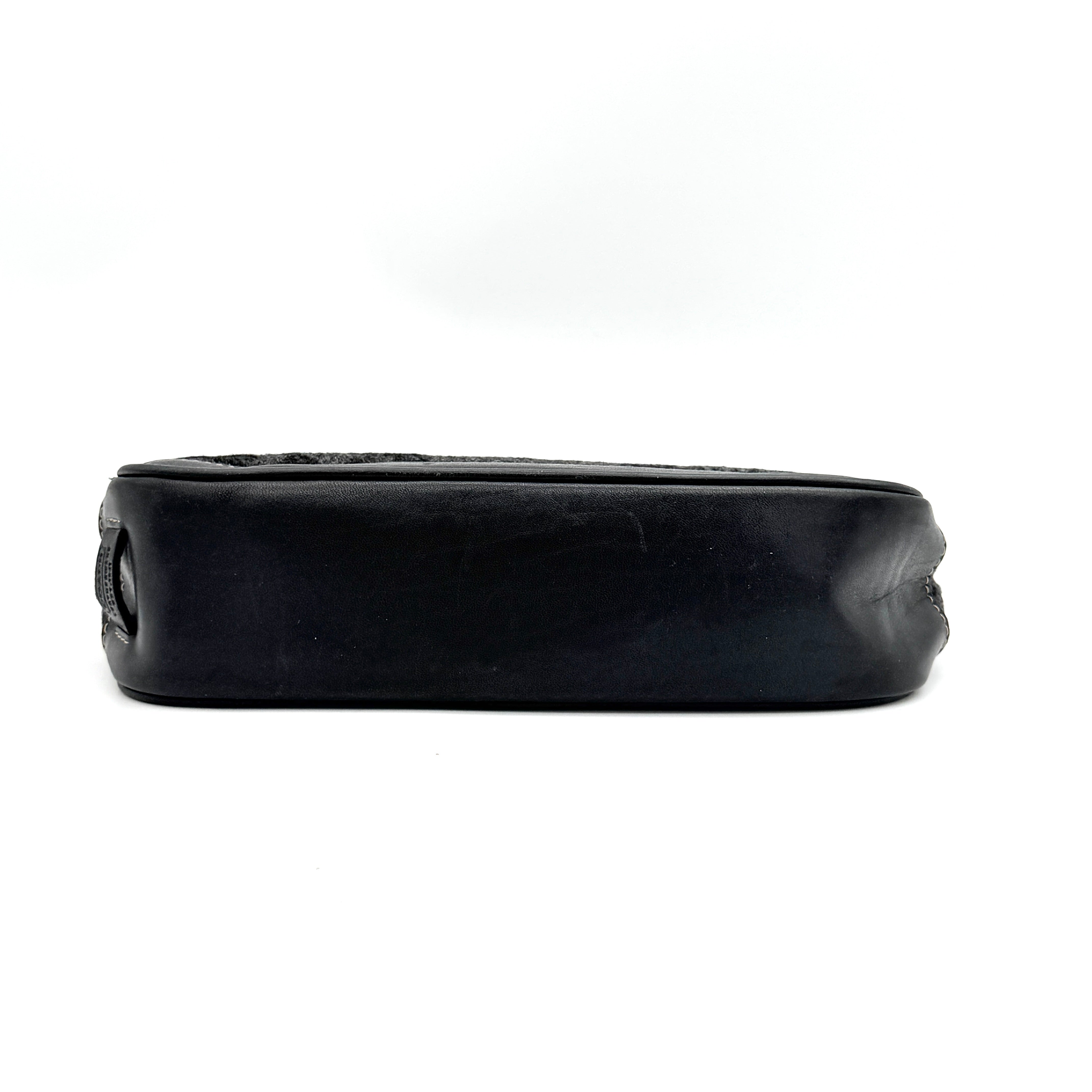 Coach Y2K Wool Demi Shoulder Bag Black/Grey