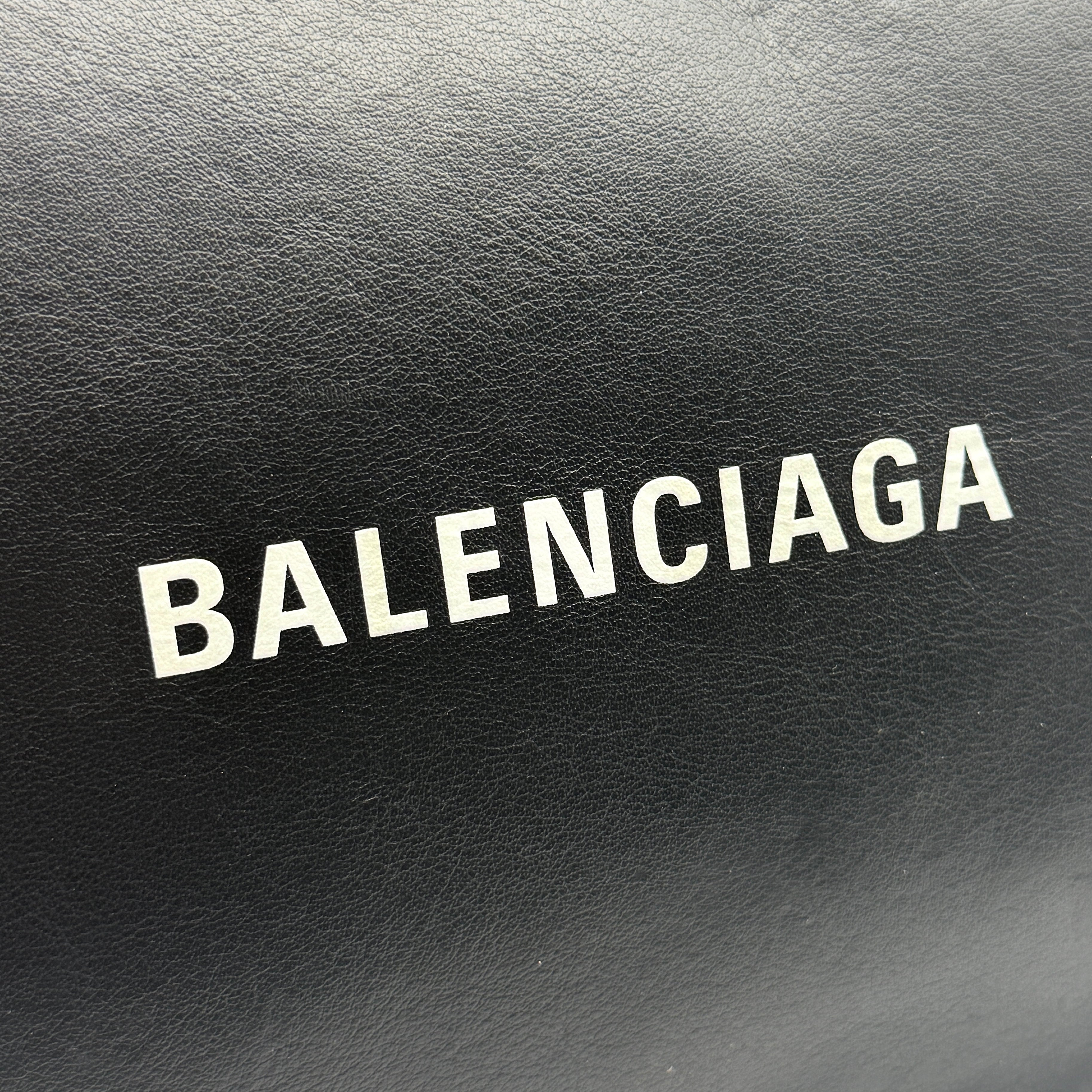 Balenciaga Everyday Logo Pouch Clutch Bag Black