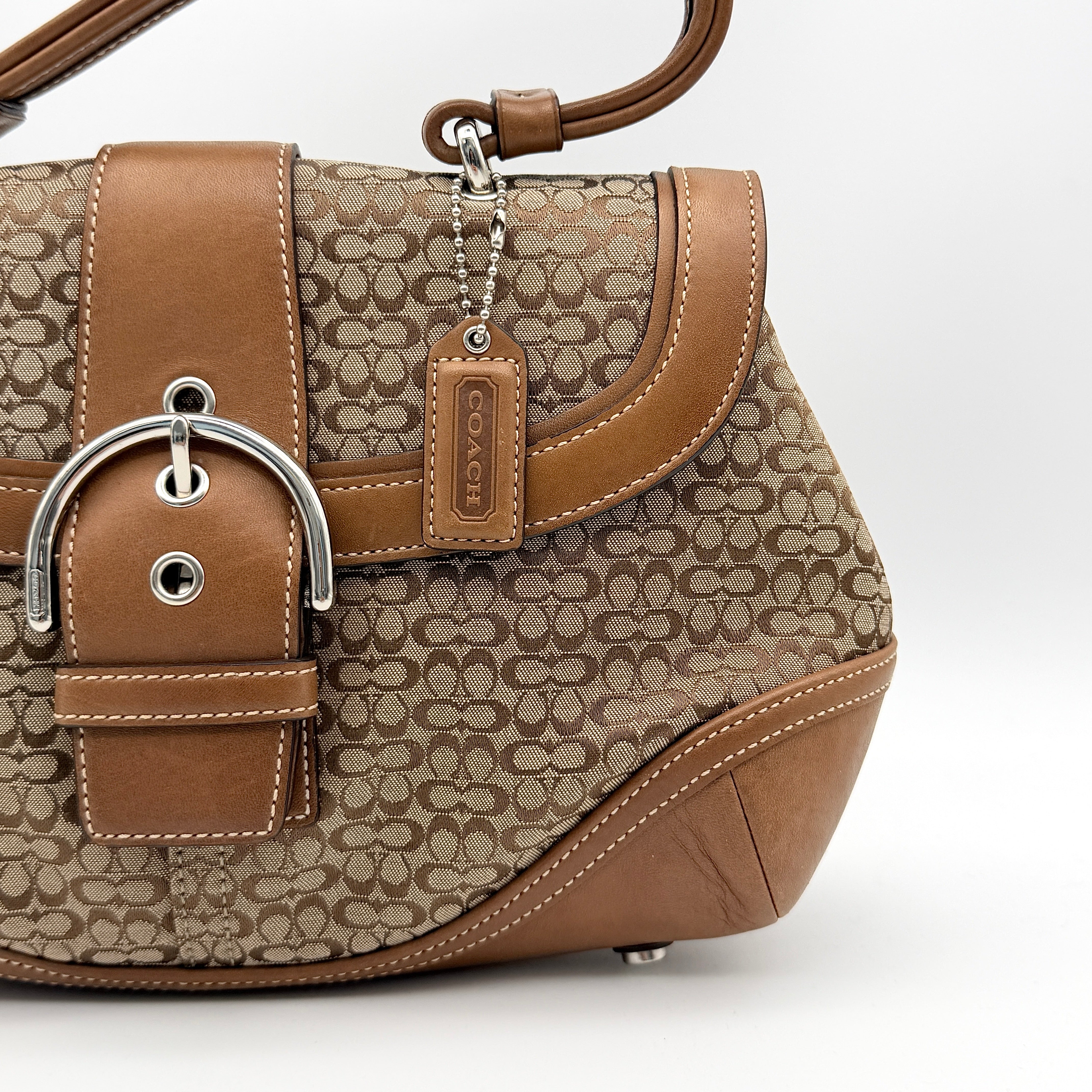 Coach Y2K Signature Soho Shoulder Bag Beige/Tan