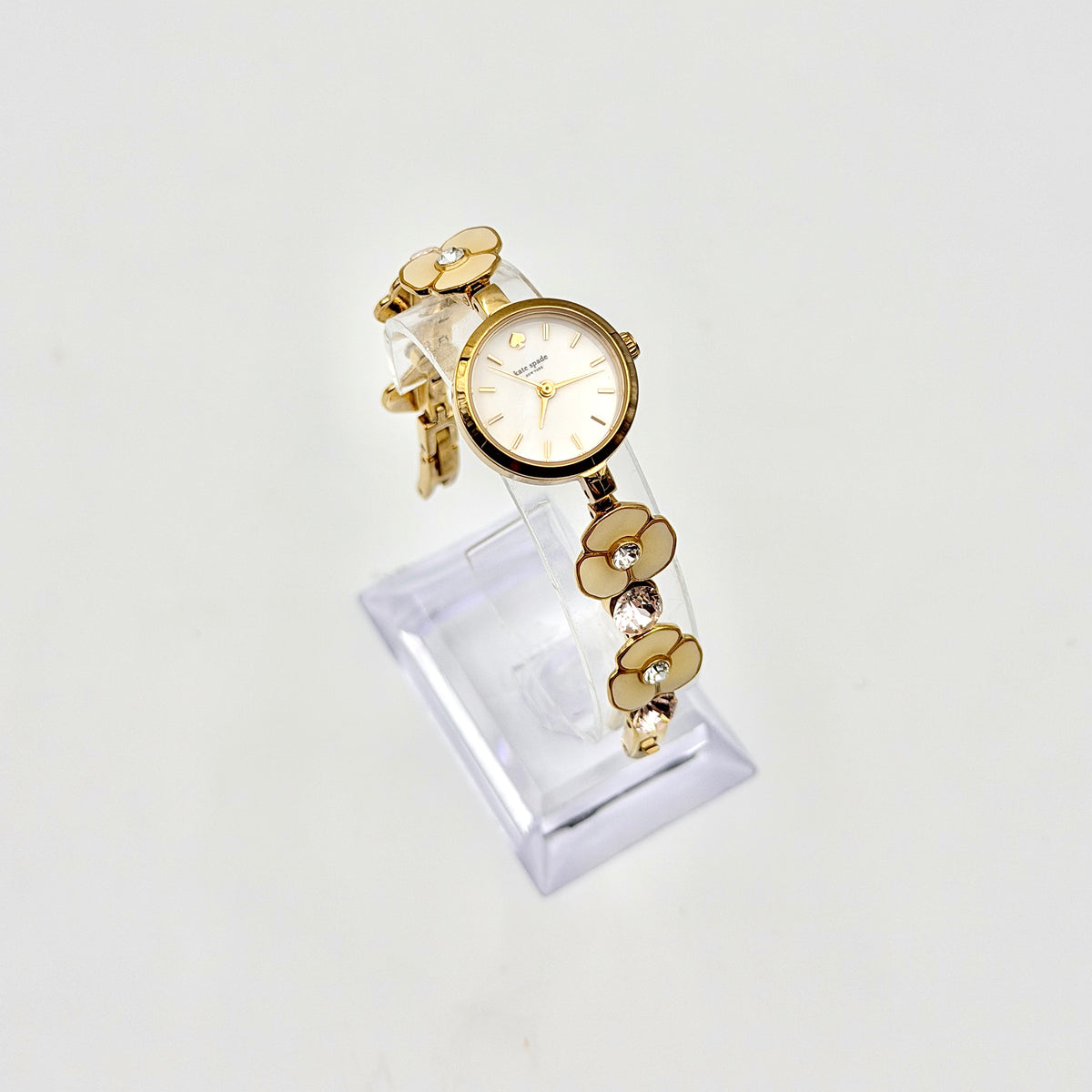 Kate Spade New York Monroe Floral Bracelet Watch Gold