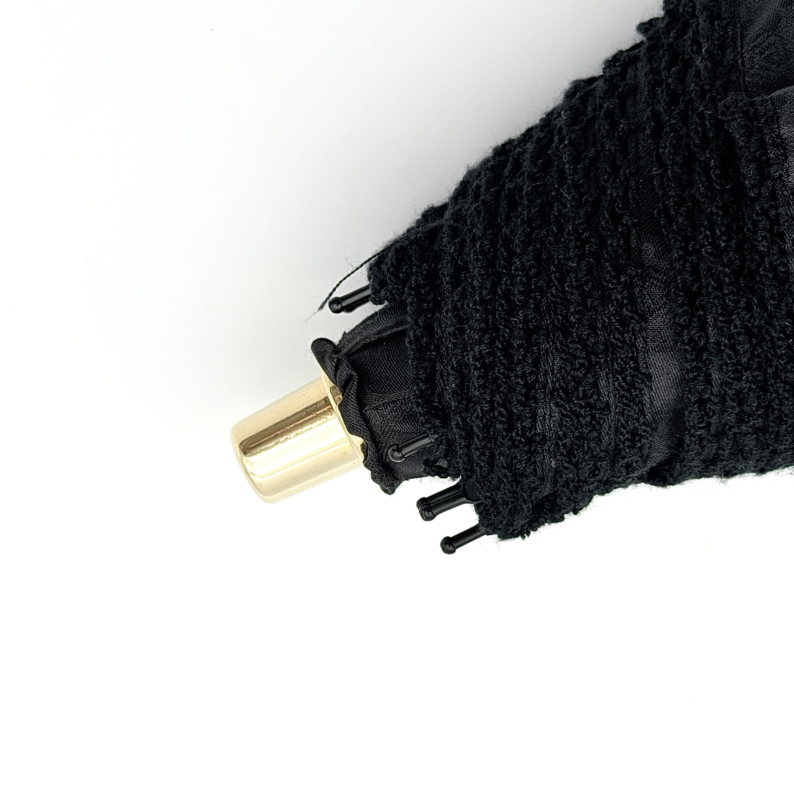 Celine Triomphe Monogram Umbrella Black