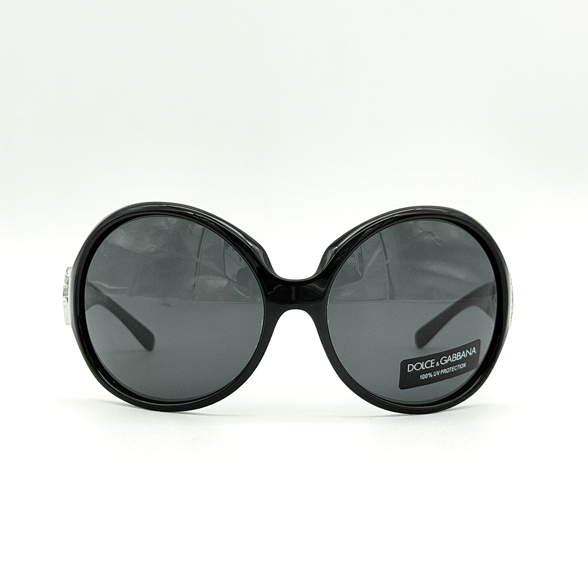 Dolce & Gabbana DG6030B DG Rhinestone Sunglasses Black