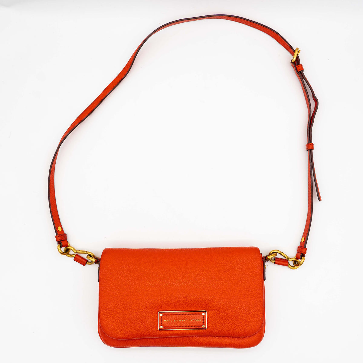 Marc Jacobs Too Hot to Handle Flap Percy Crossbody Bag Burnt Orange