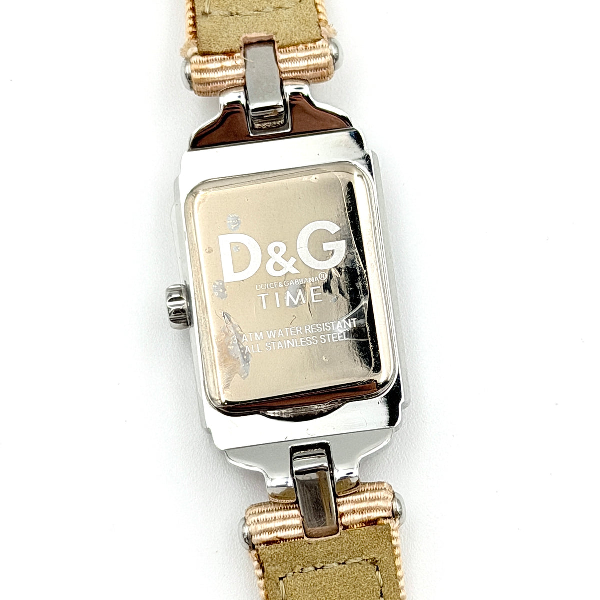 Dolce & Gabbana Rectangular Watch Beige