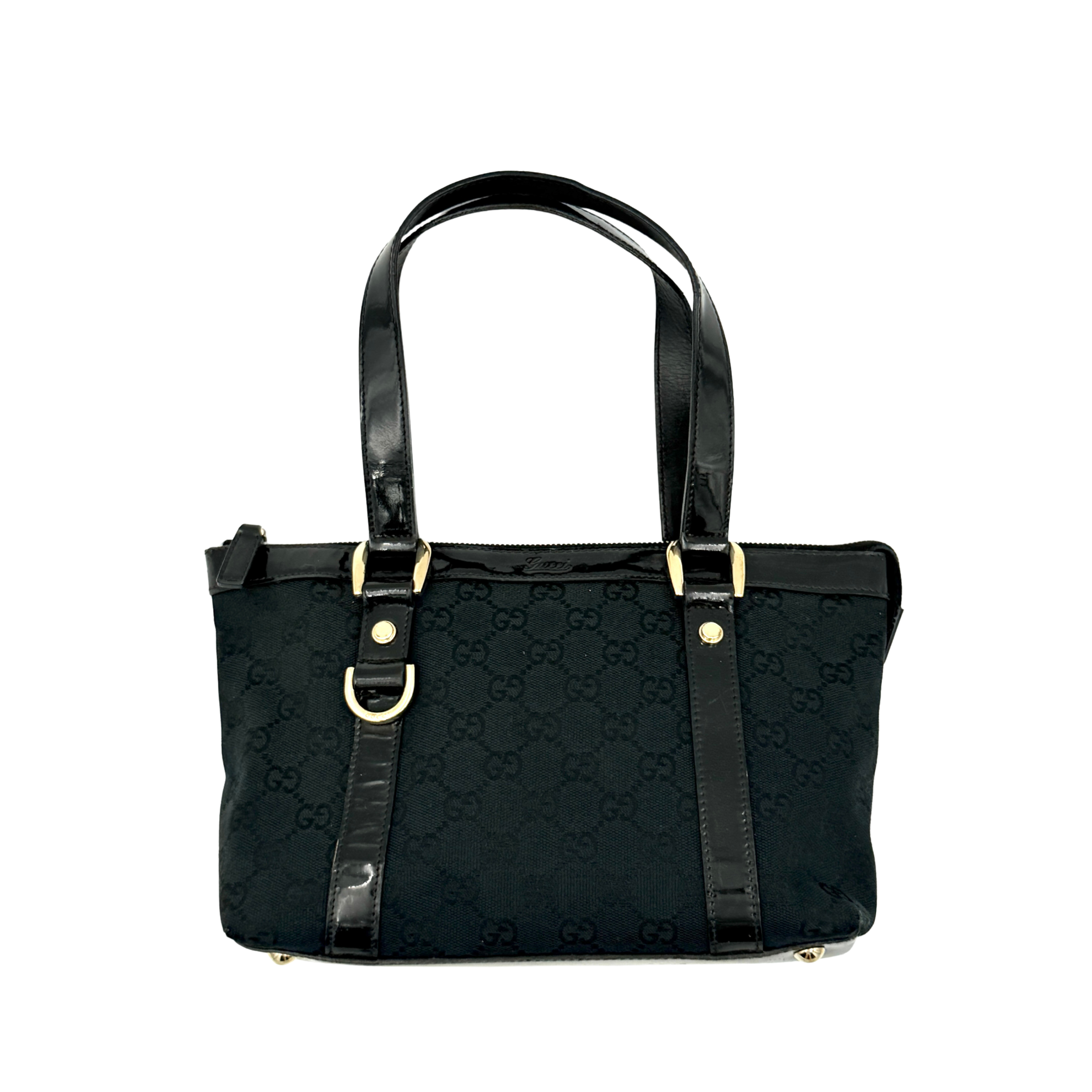 Gucci GG Monogram Mini Abbey Shoulder Bag Black