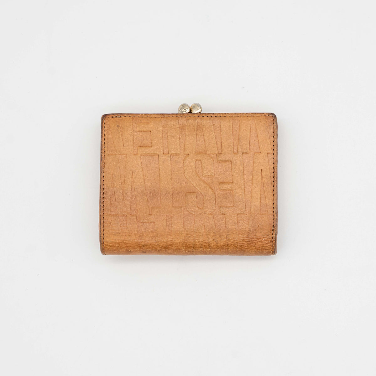 Vivienne Westwood Bridal Box Kisslock Bifold Wallet Brown