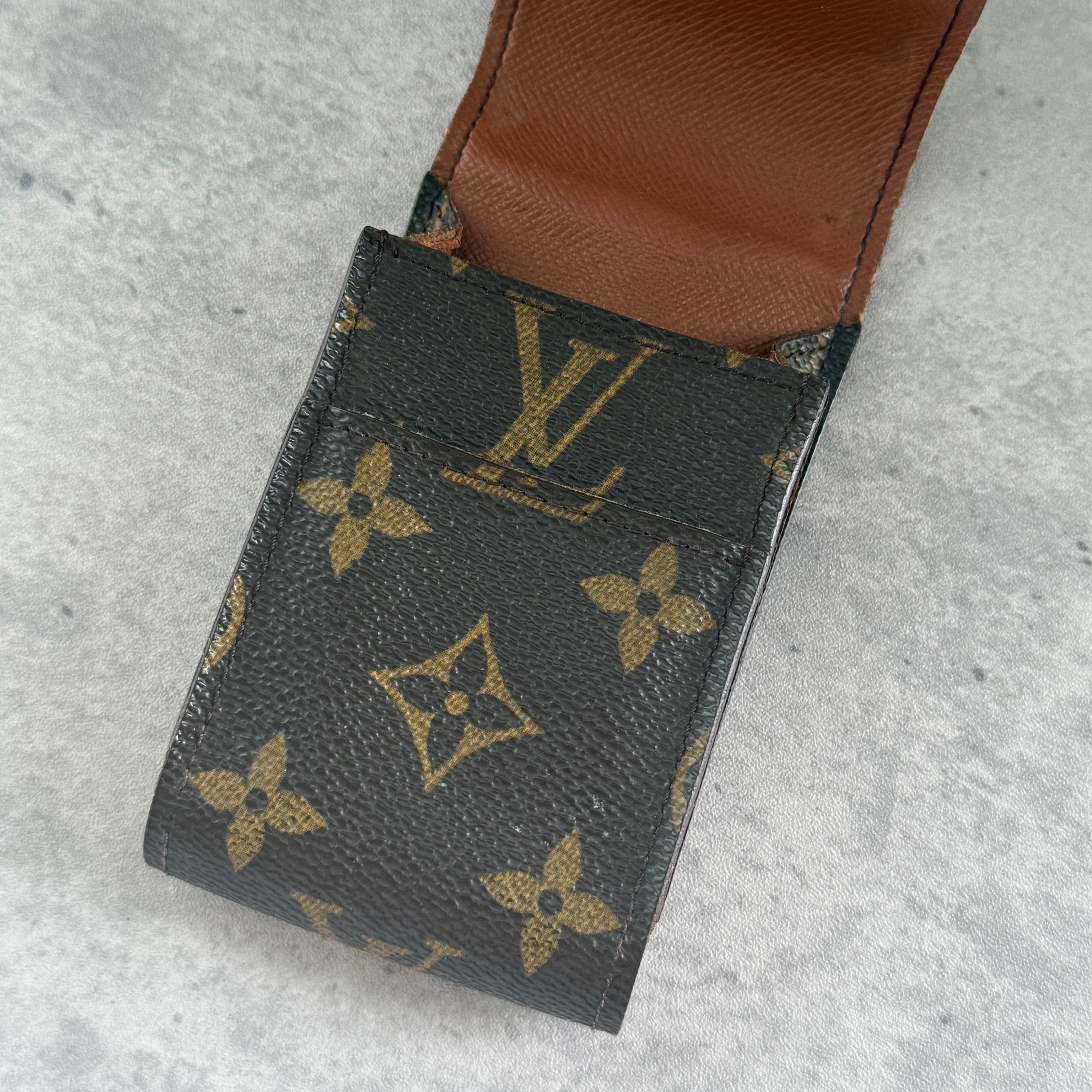 Louis Vuitton Monogram Cigarette Case Brown
