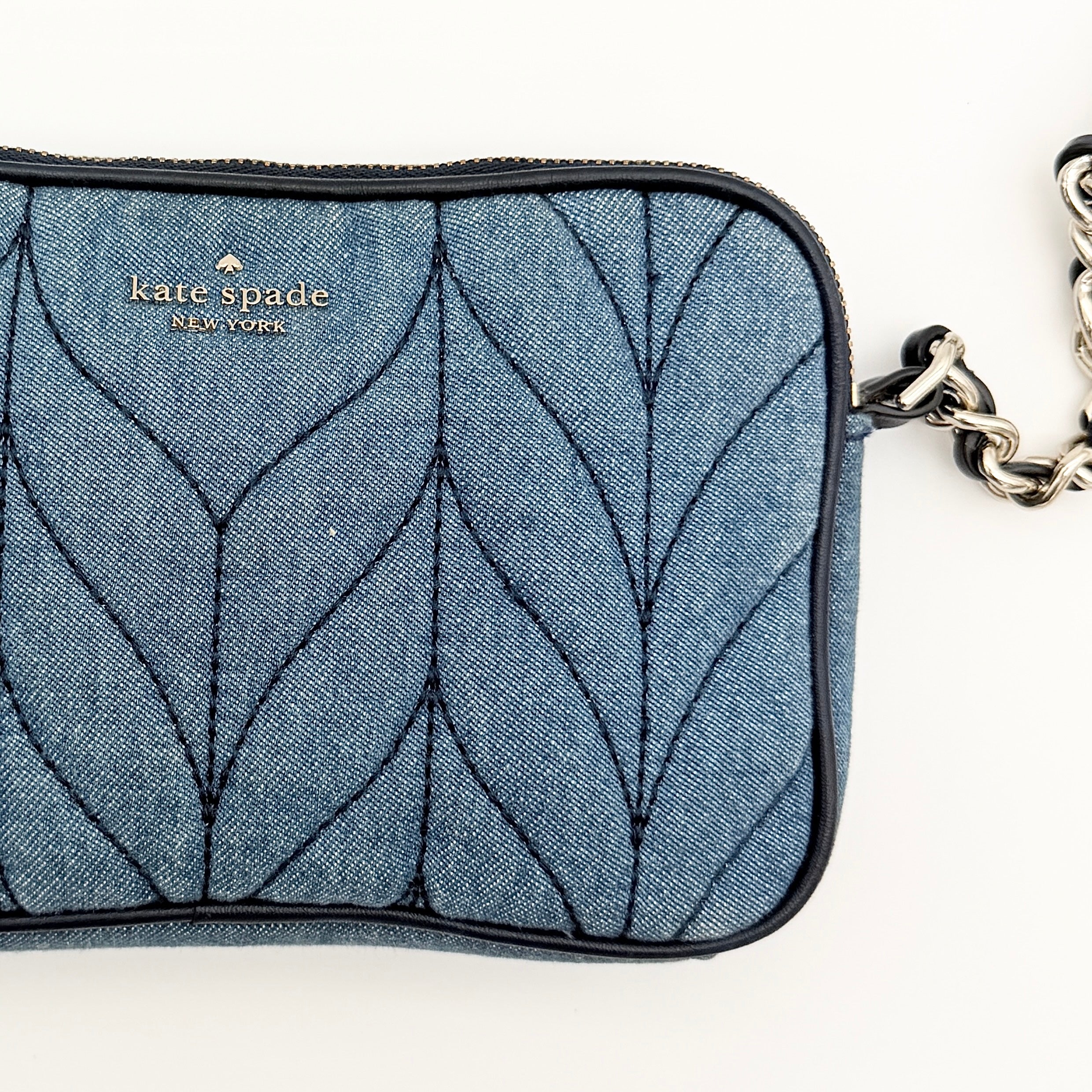Kate Spade New York Briar Lane Quilted Denim Kendall Crossbody Bag
