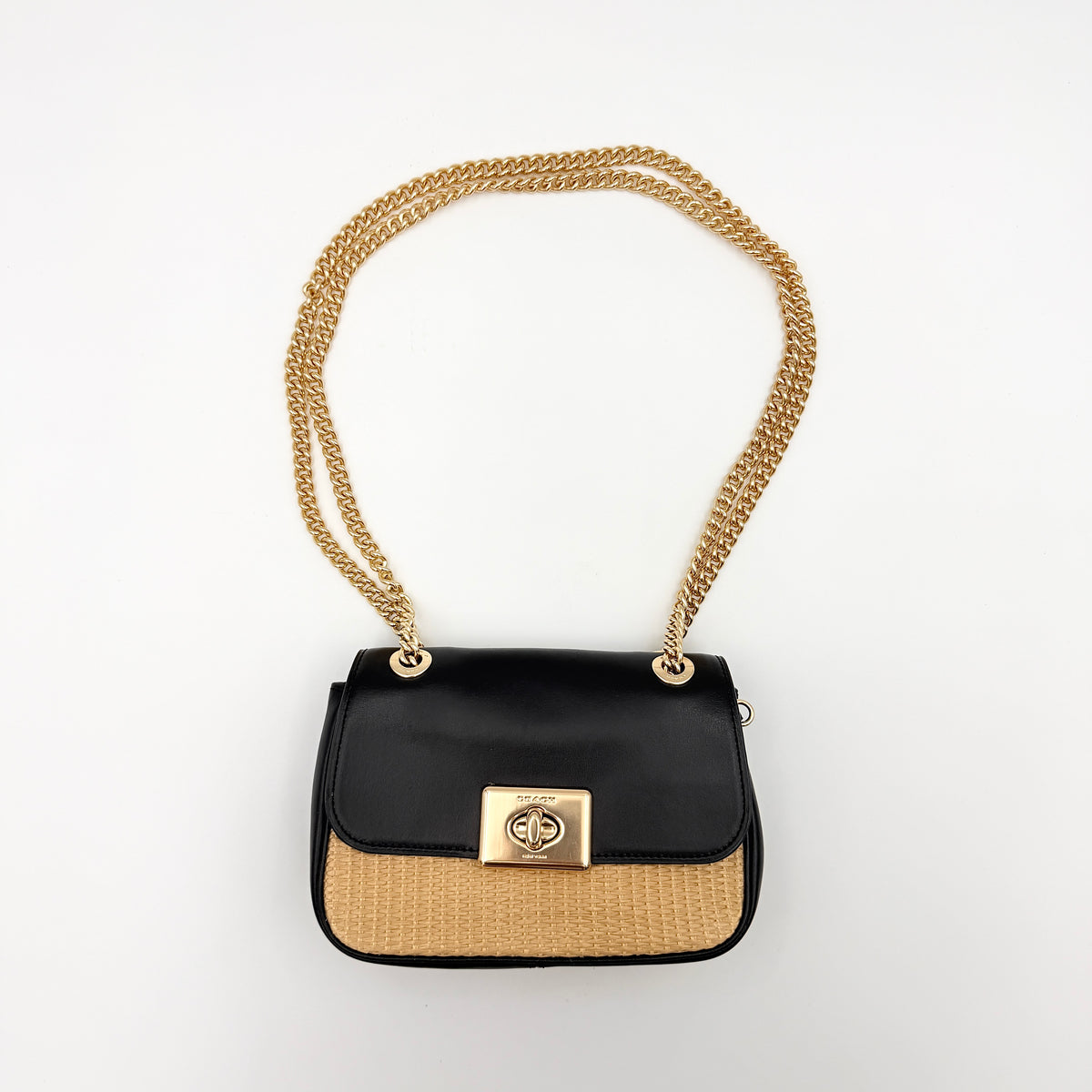 Coach 2Way Mini Cassidy Shoulder Bag Black/Gold