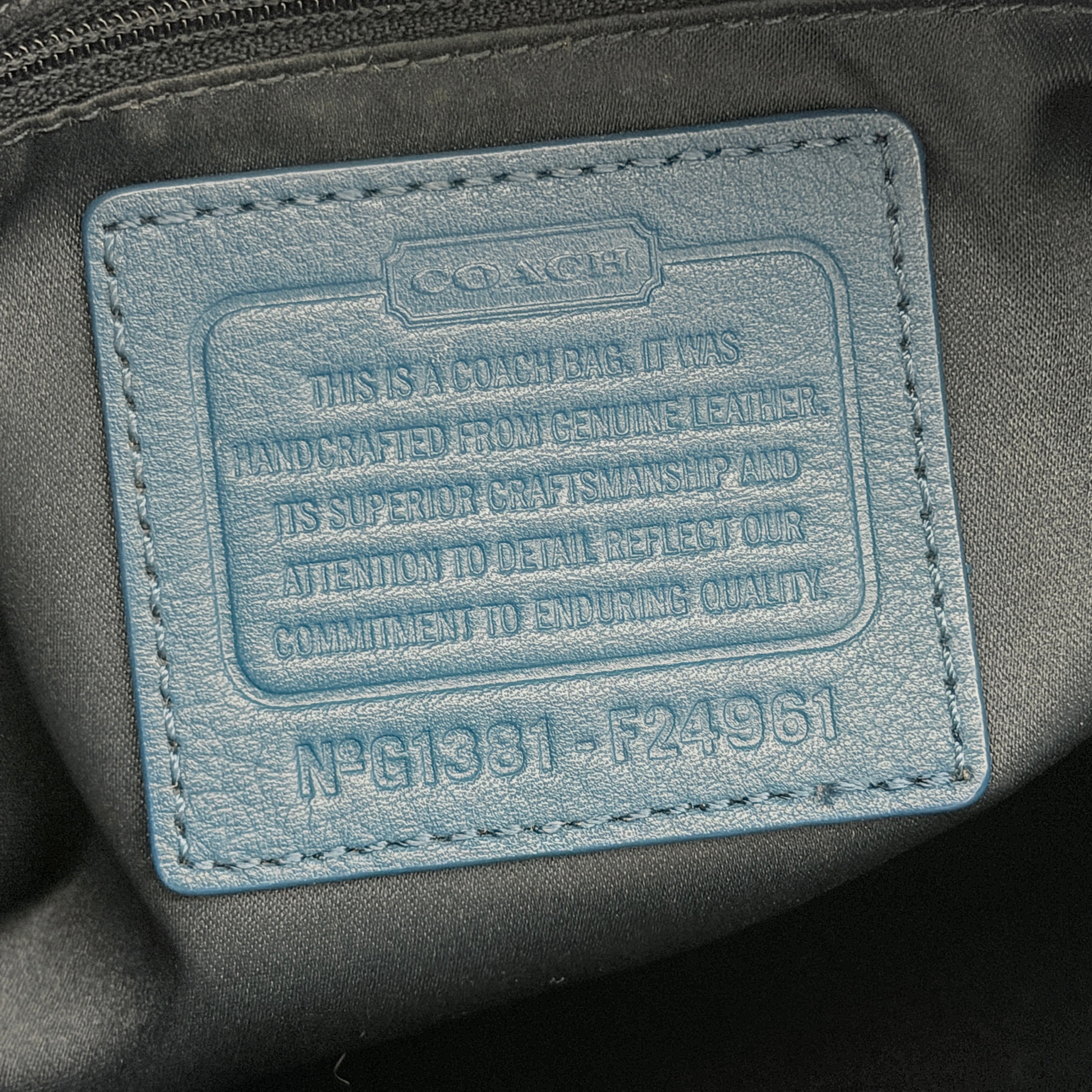 Coach Campbell Belle Hobo Shoulder Bag Blue
