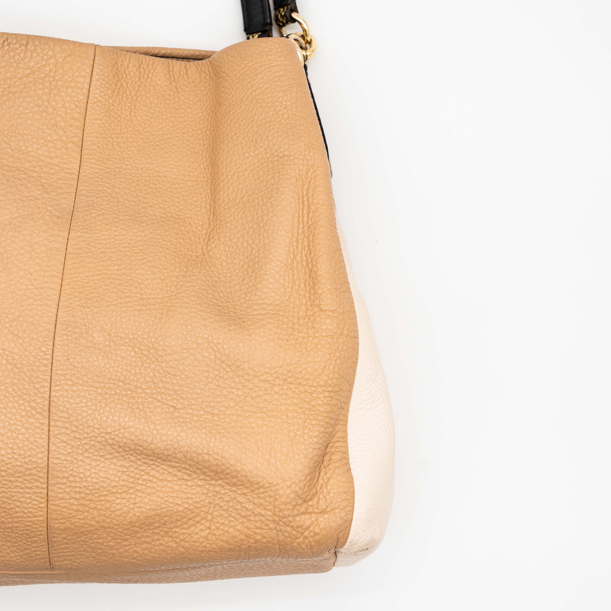 Coach Phoebe Snakeskin Hobo Shoulder Bag Beige/Ivory