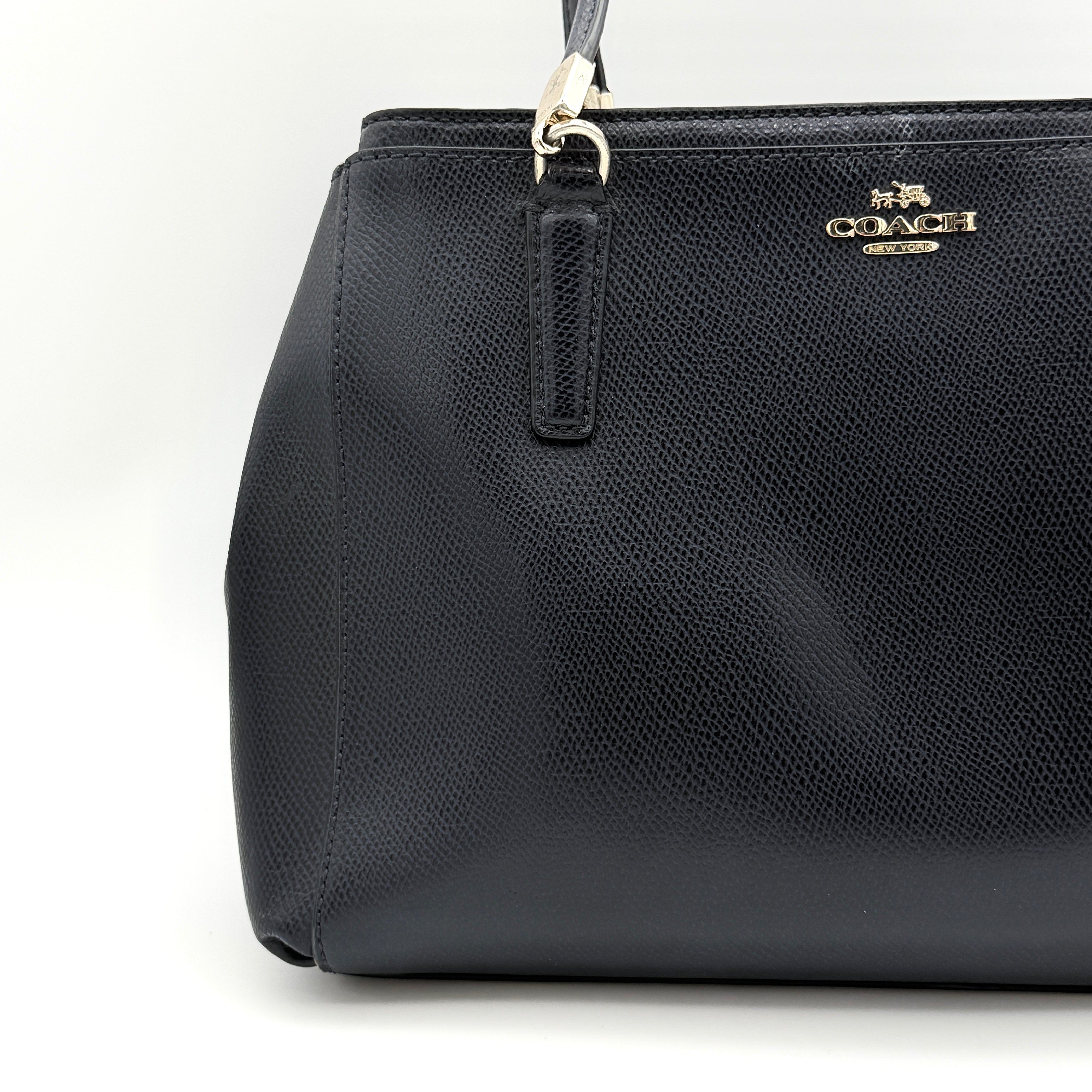 Coach 2Way Christie Carryall Handbag Black