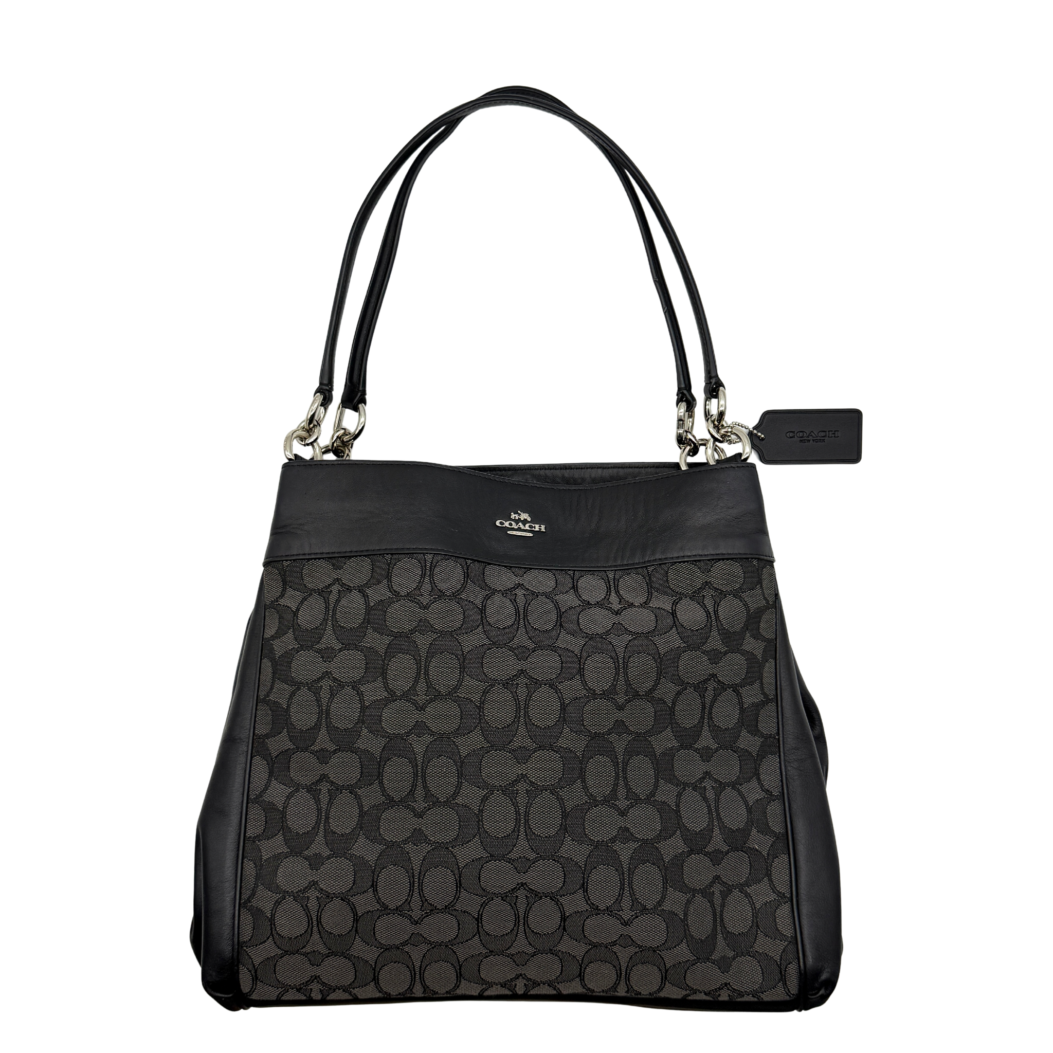 Coach Signature Lexy Shoulder Bag Black