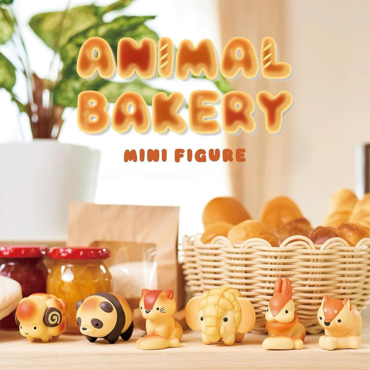 Animal Bakery Mini Figure – panda-shaped collectible bun toy with soft baked color tones and a kawaii design.