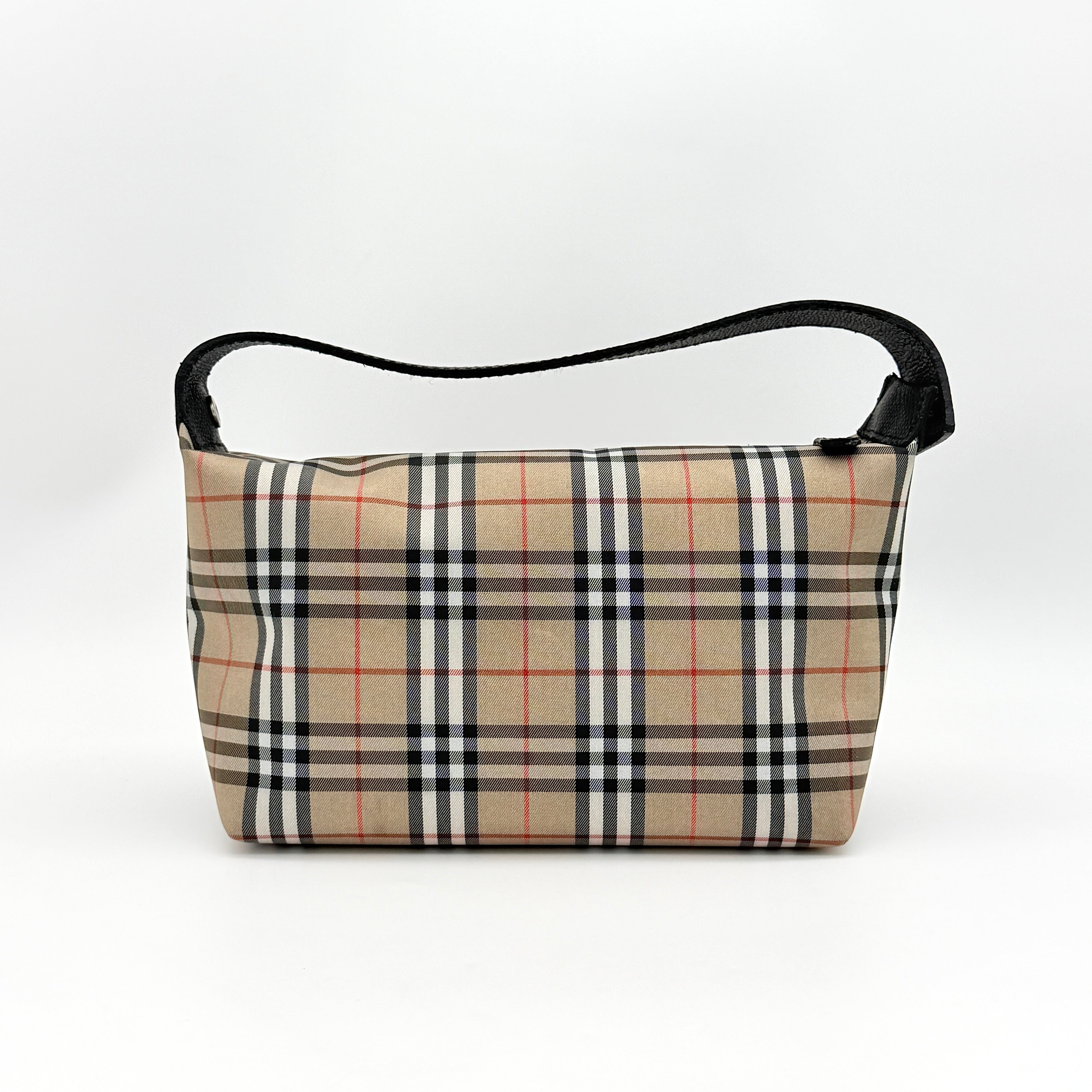Burberry London Nova Check Mini Hobo Shoulder Bag Beige