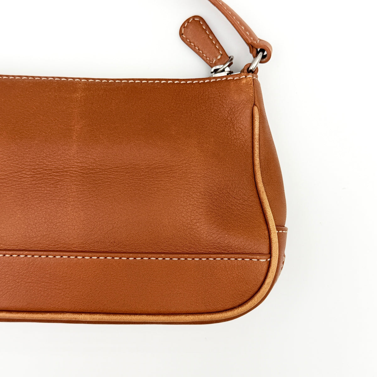 Coach Y2K Demi Leather Shoulder Bag Brown