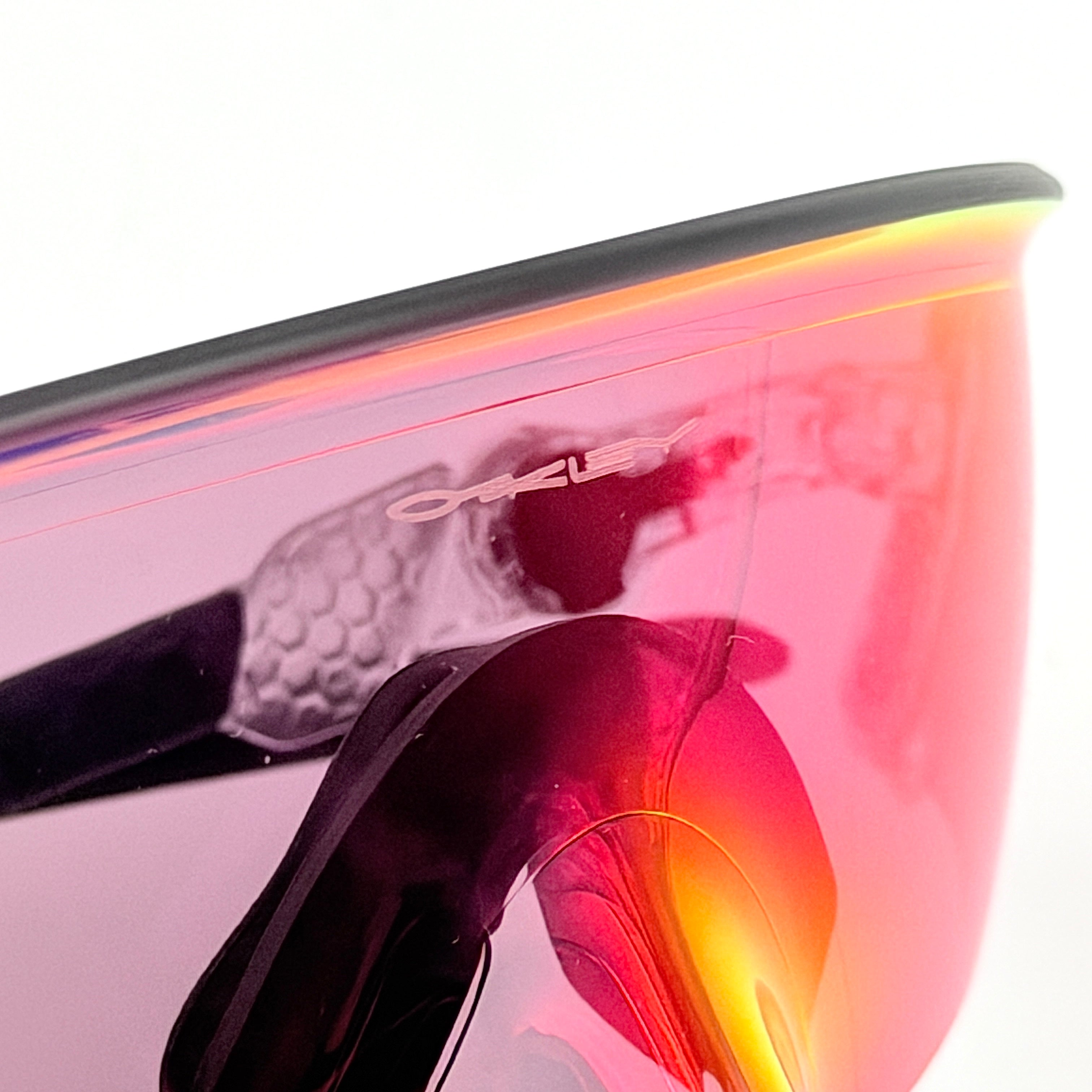 Oakley Kato Tour de France 2022 sunglasses with clear frame and Prizm Road lens, Tour de France yellow accents.
