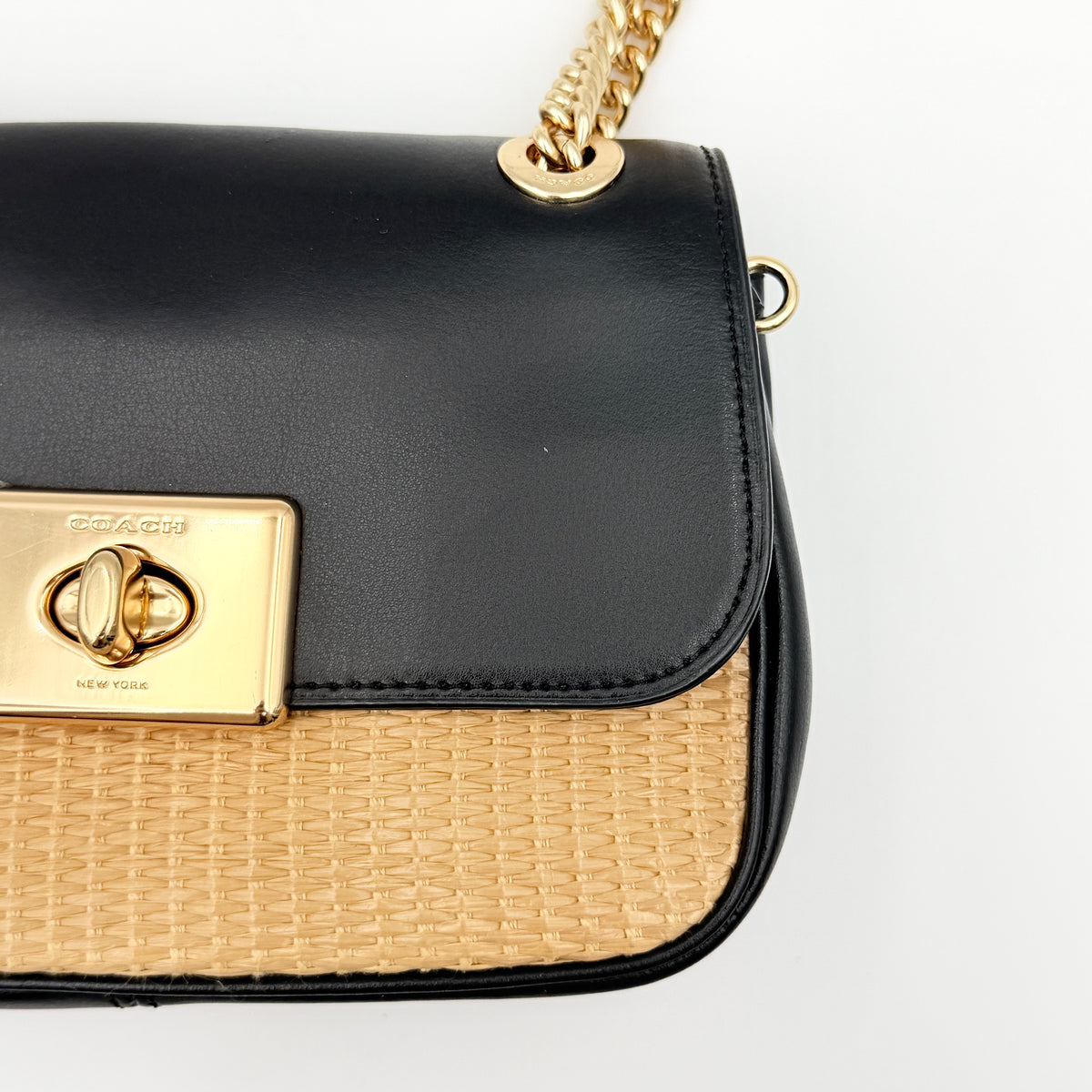 Coach 2Way Mini Cassidy Shoulder Bag Black/Gold
