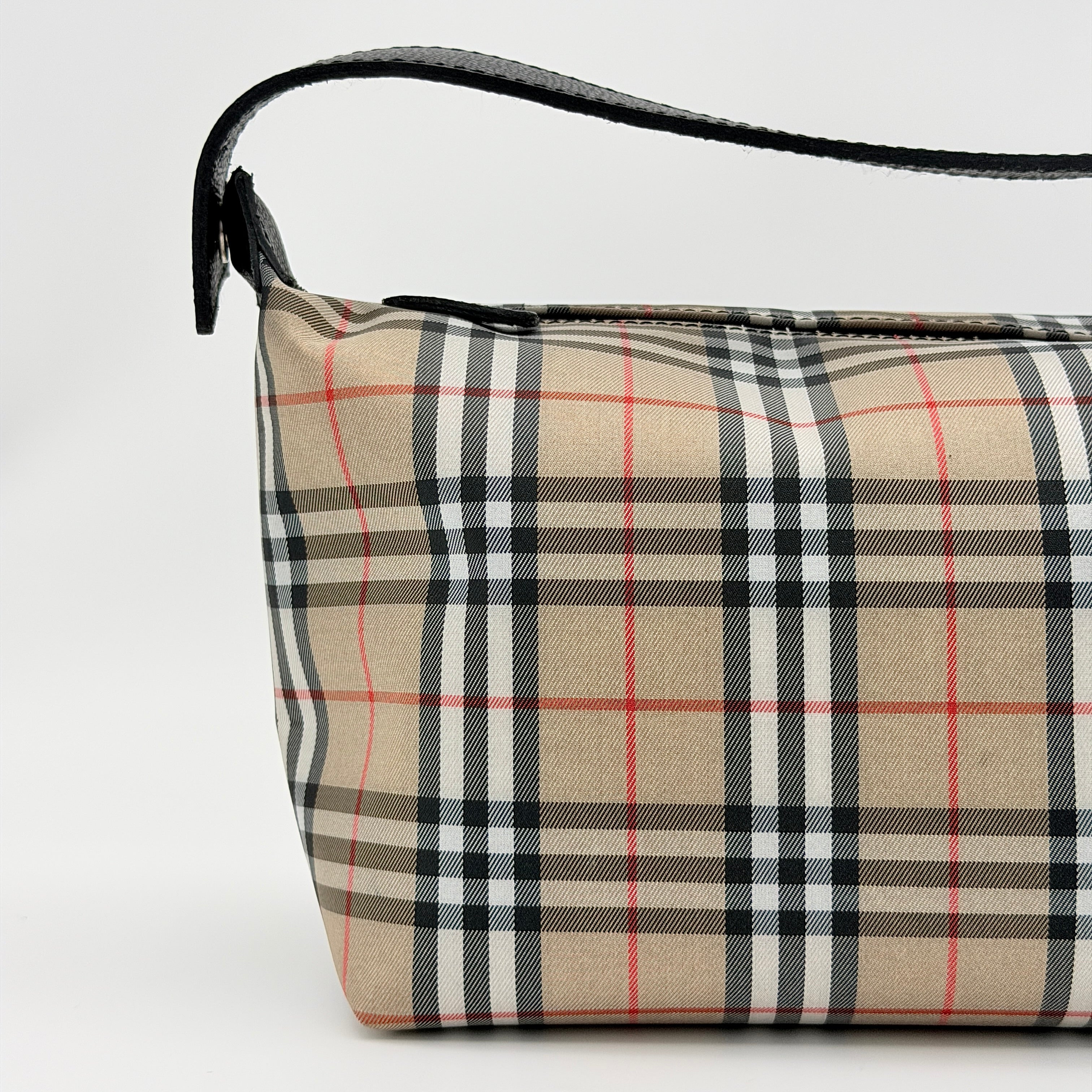 Burberry London Nova Check Mini Hobo Shoulder Bag Beige