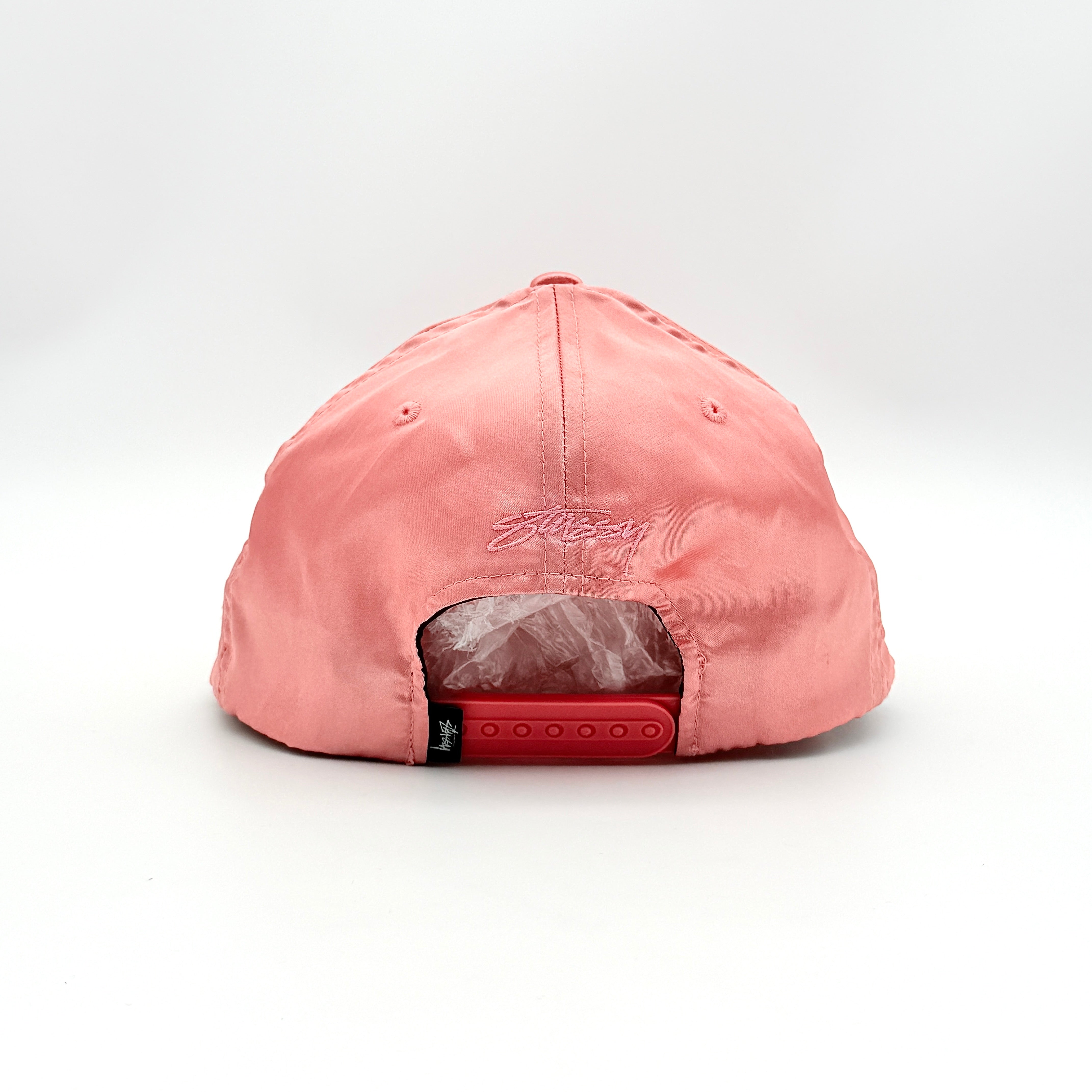 Stussy Polyester Embroidered Satin Cap Pink