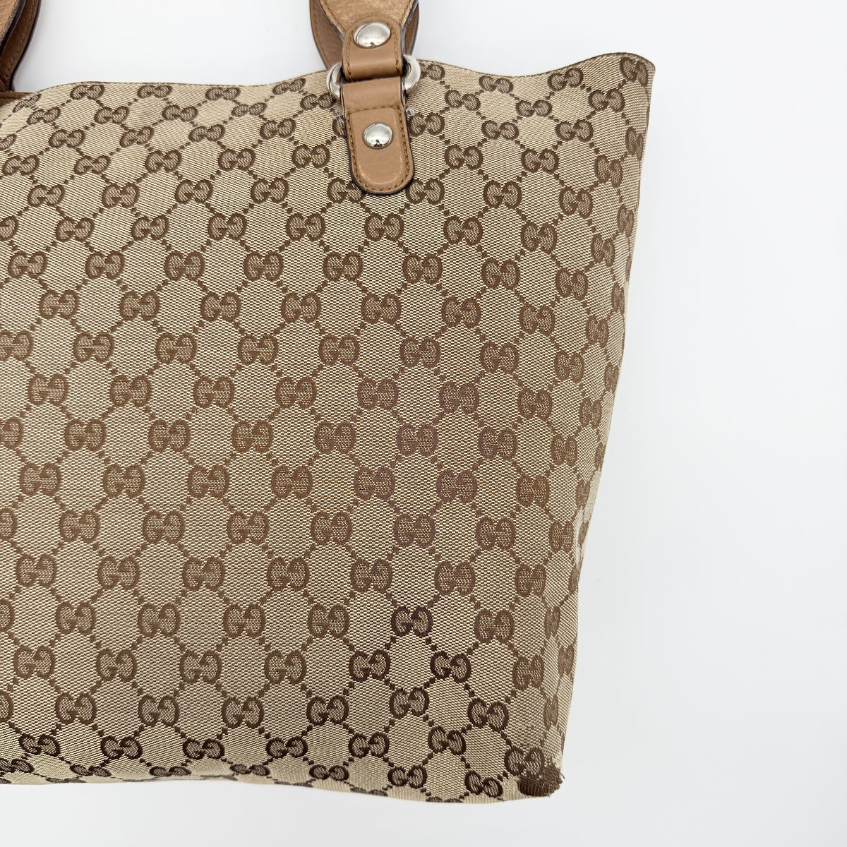 Gucci GG Monogram Icon Bit Shoulder Bag Beige/Brown