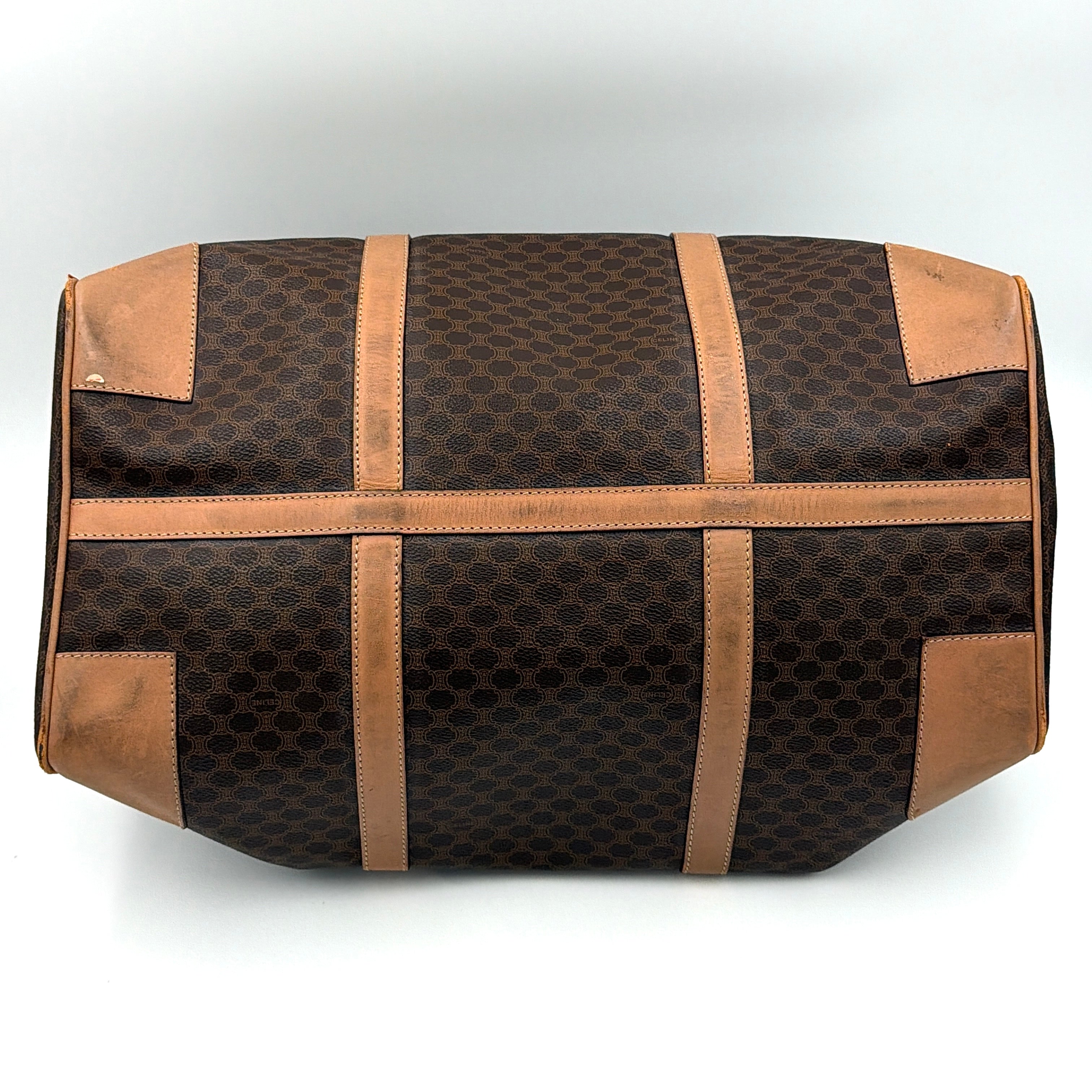 Celine Macadam Triomphe Duffle Bag Beige/Brown