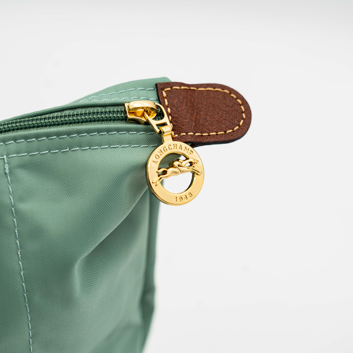 Longchamp Le Pliage Original Handbag Light Green/Brown