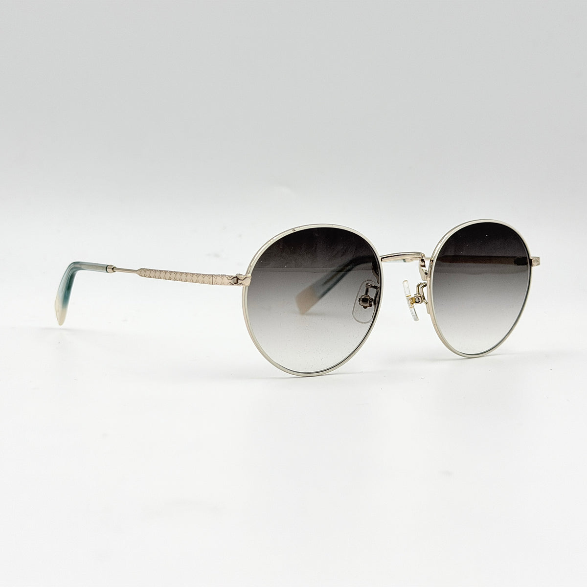Furla SFU425J Round Sunglasses Silver