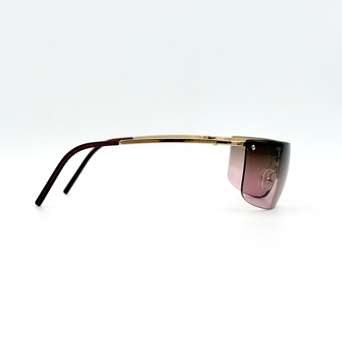 Gucci GG2653/S Gradient Rimless Sunglasses Gold