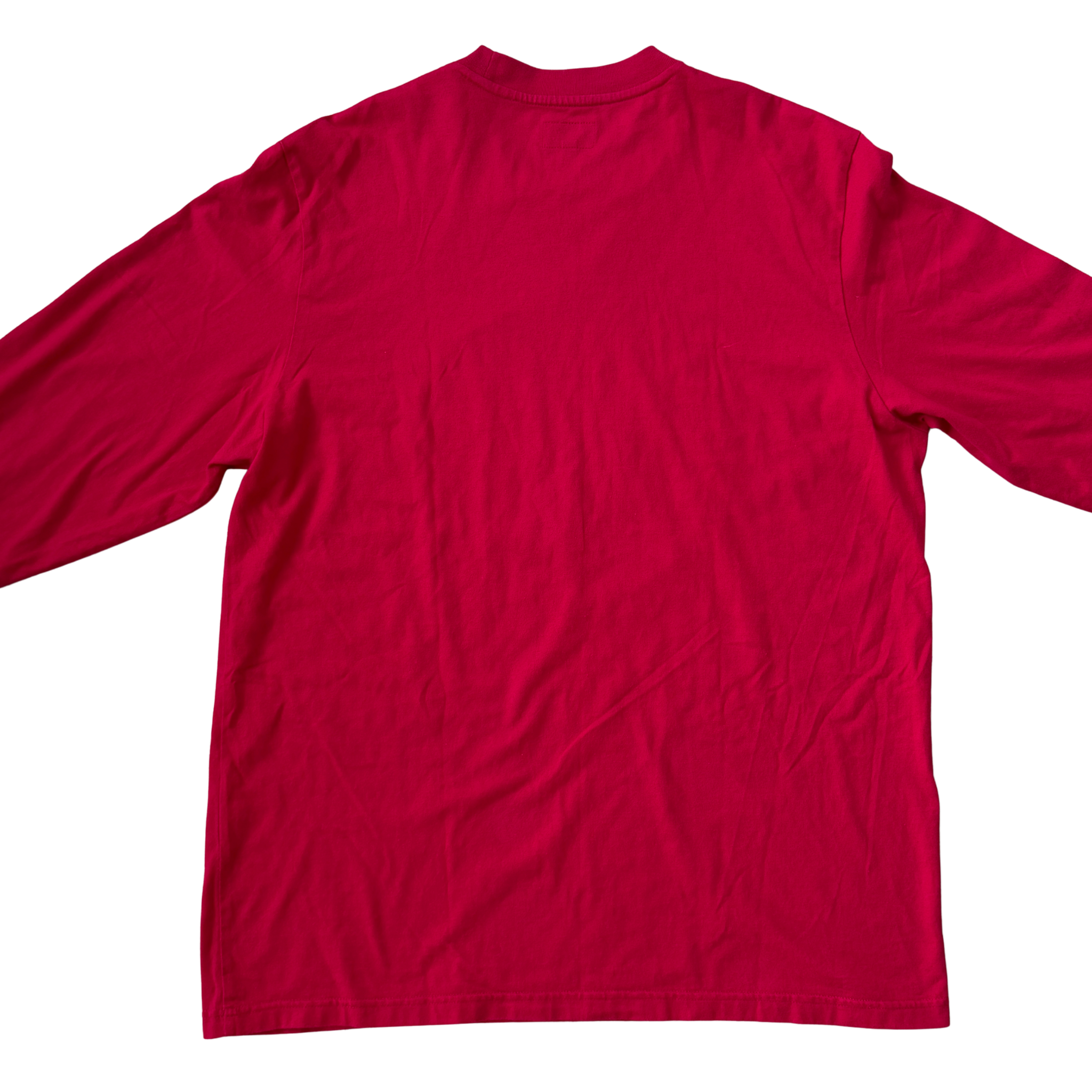 (L) Supreme Crest Long Sleeve Shirt Red
