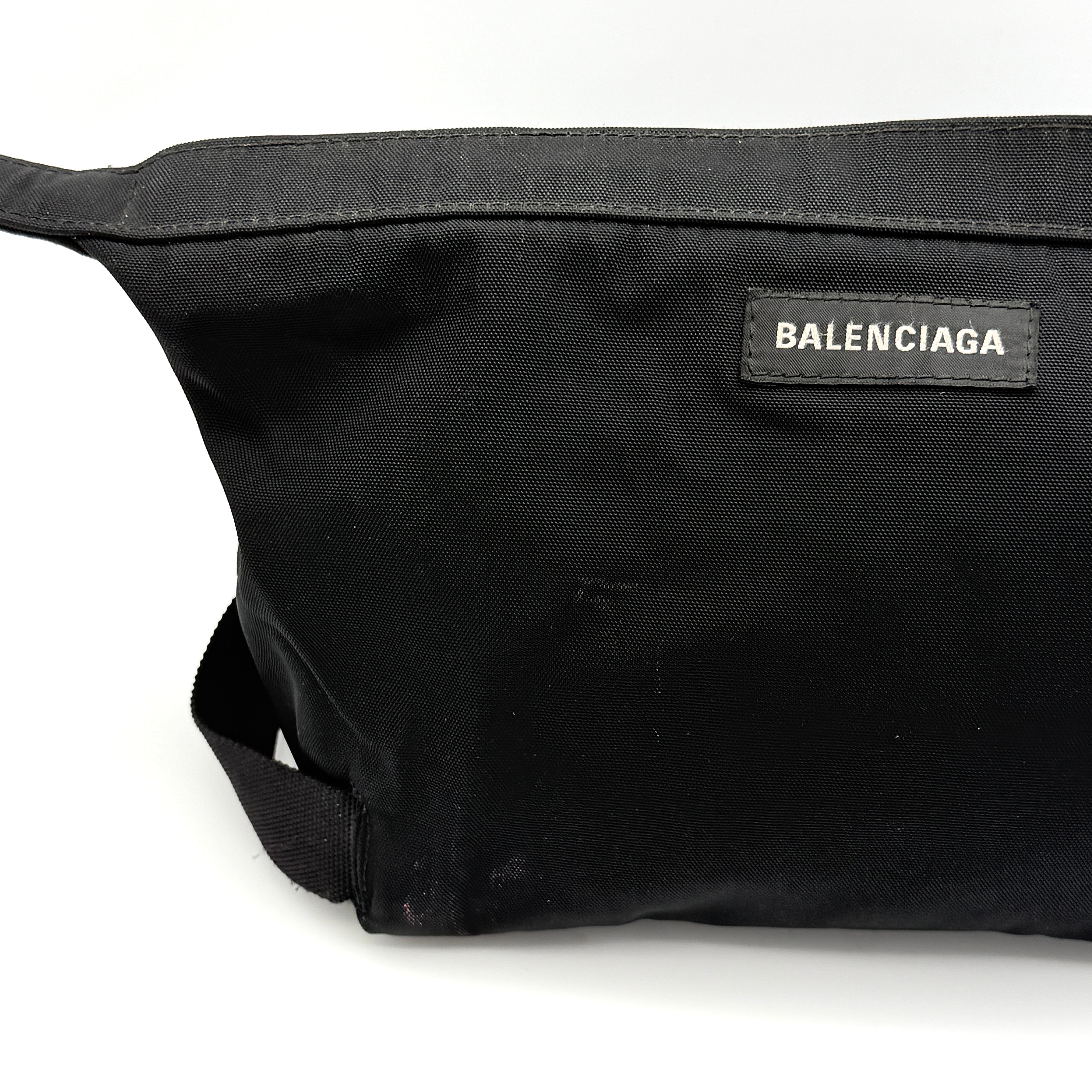 Balenciaga Explorer Nylon Pouch Black