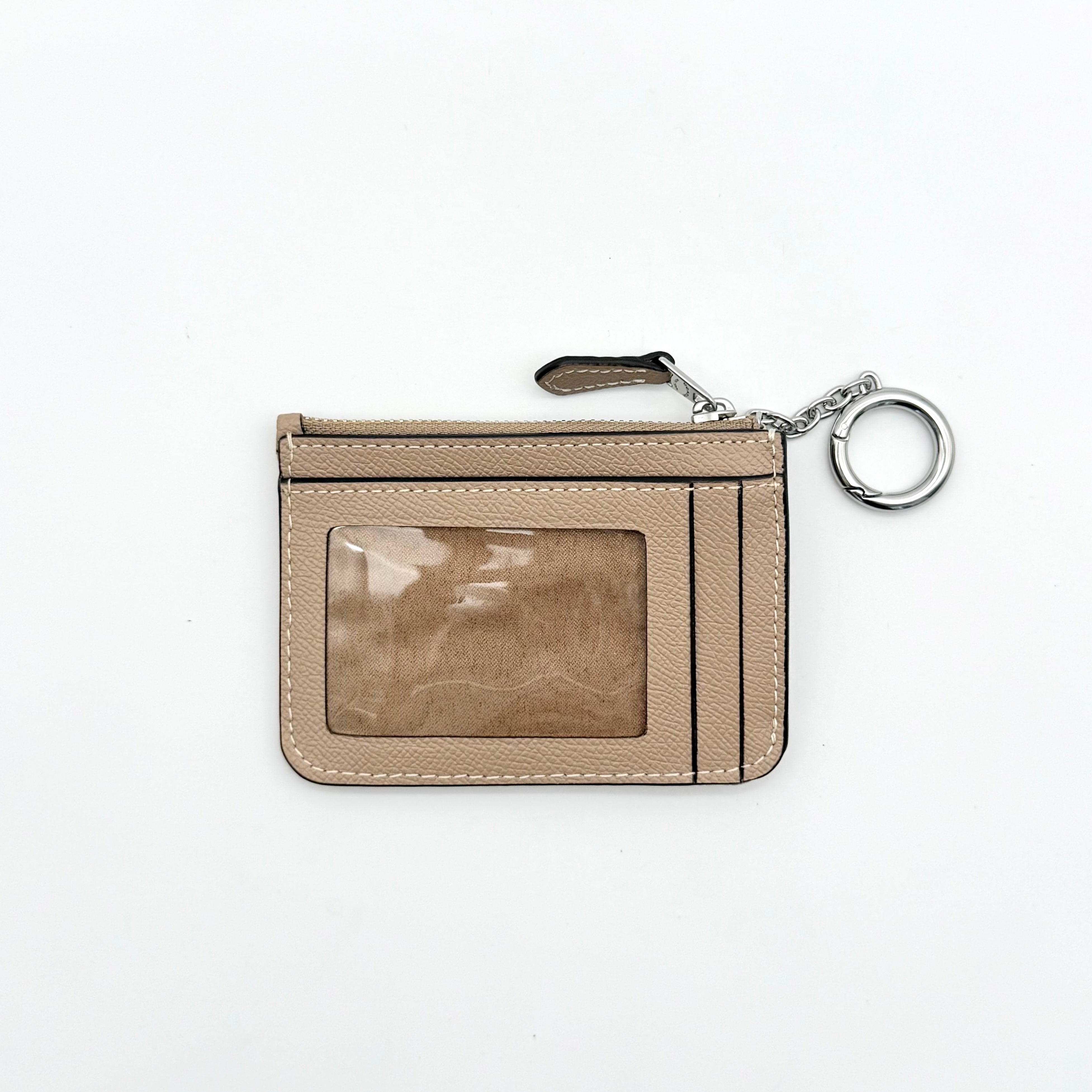 Coach Mini Skinny ID Case Cardholder Beige